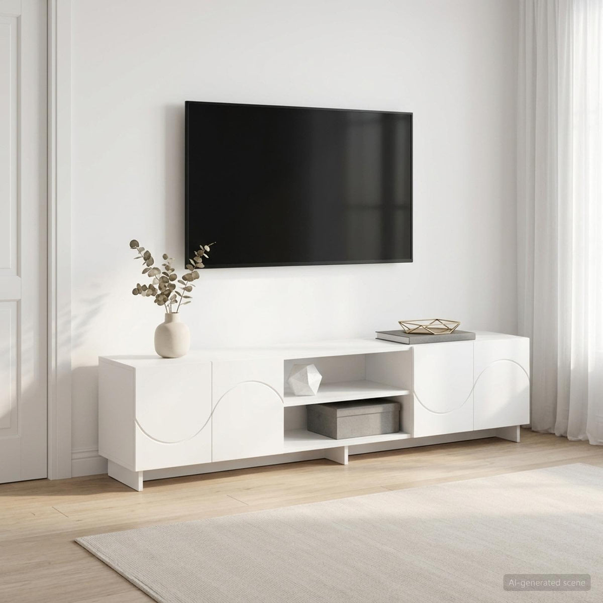 Televizoriaus stovas 179.5 x 34.5 x 40 cm Balta