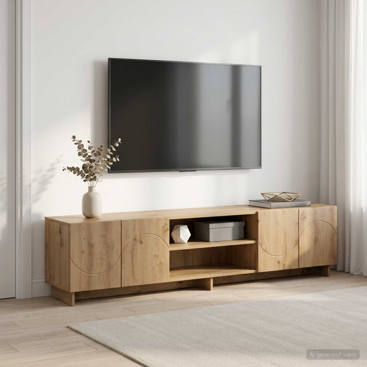 Televizoriaus stovas 179.5 x 34.5 x 40 cm Artisano ąžuolo