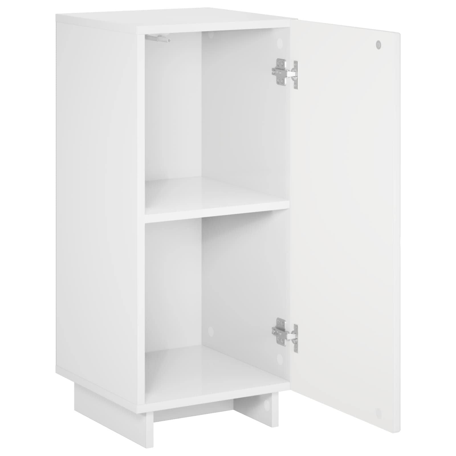 Komoda Itin blizgi balta 33,5 x 34,5 x 75 cm Apdirbta mediena