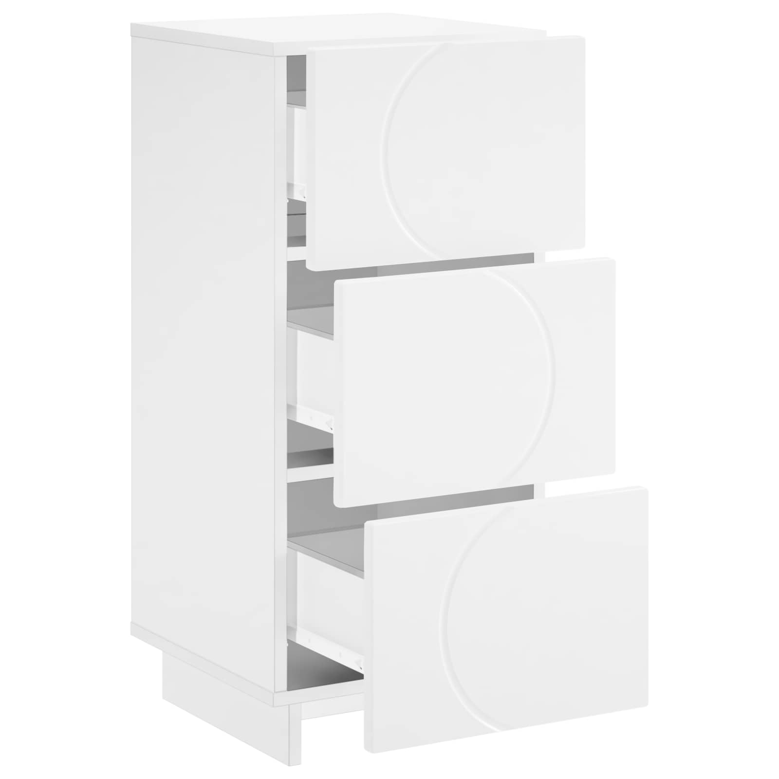 Komoda Balta 33,5 x 34,5 x 75 cm Apdirbta mediena