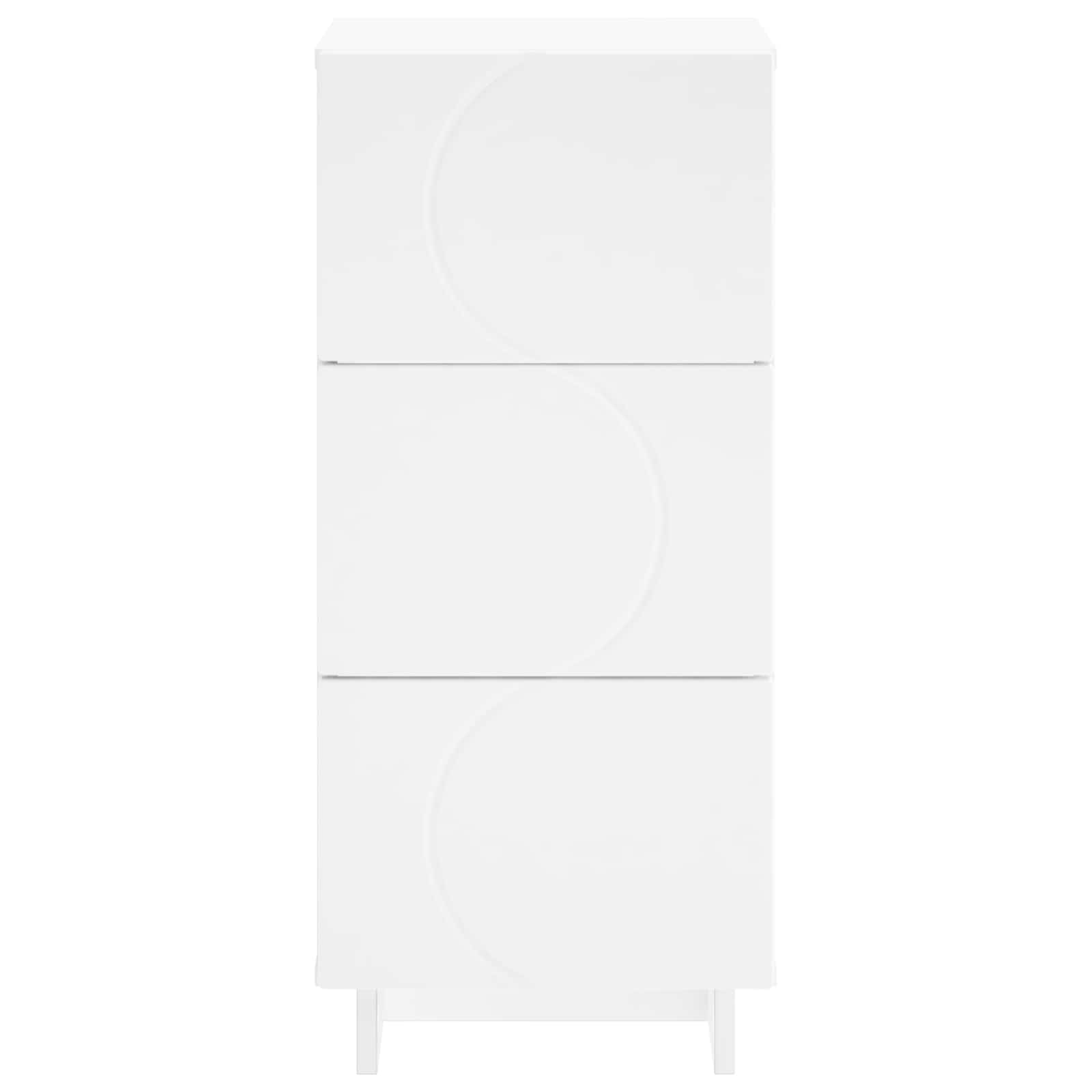 Komoda Balta 33,5 x 34,5 x 75 cm Apdirbta mediena