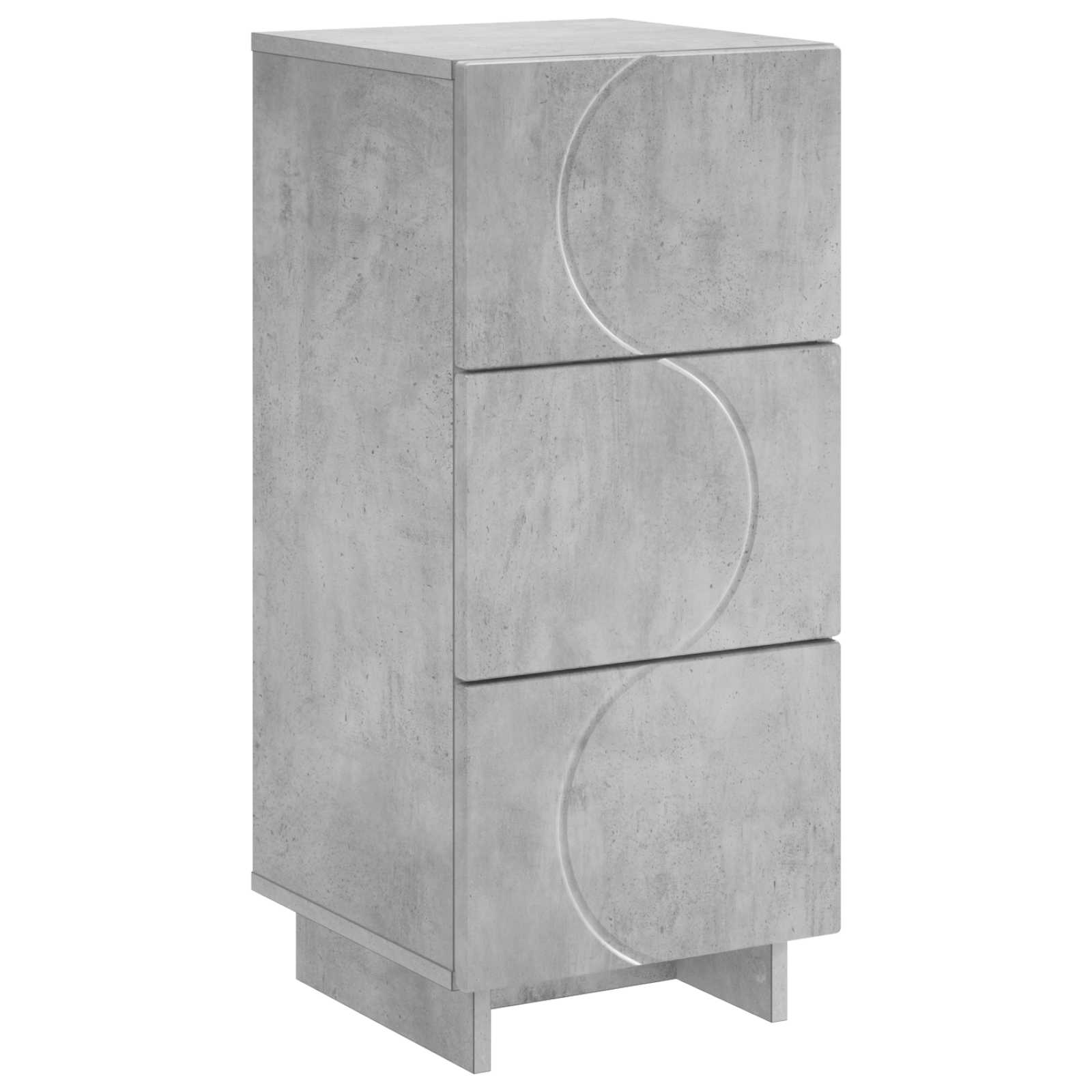Komoda Betono pilka 33,5 x 34,5 x 75 cm Apdirbta mediena