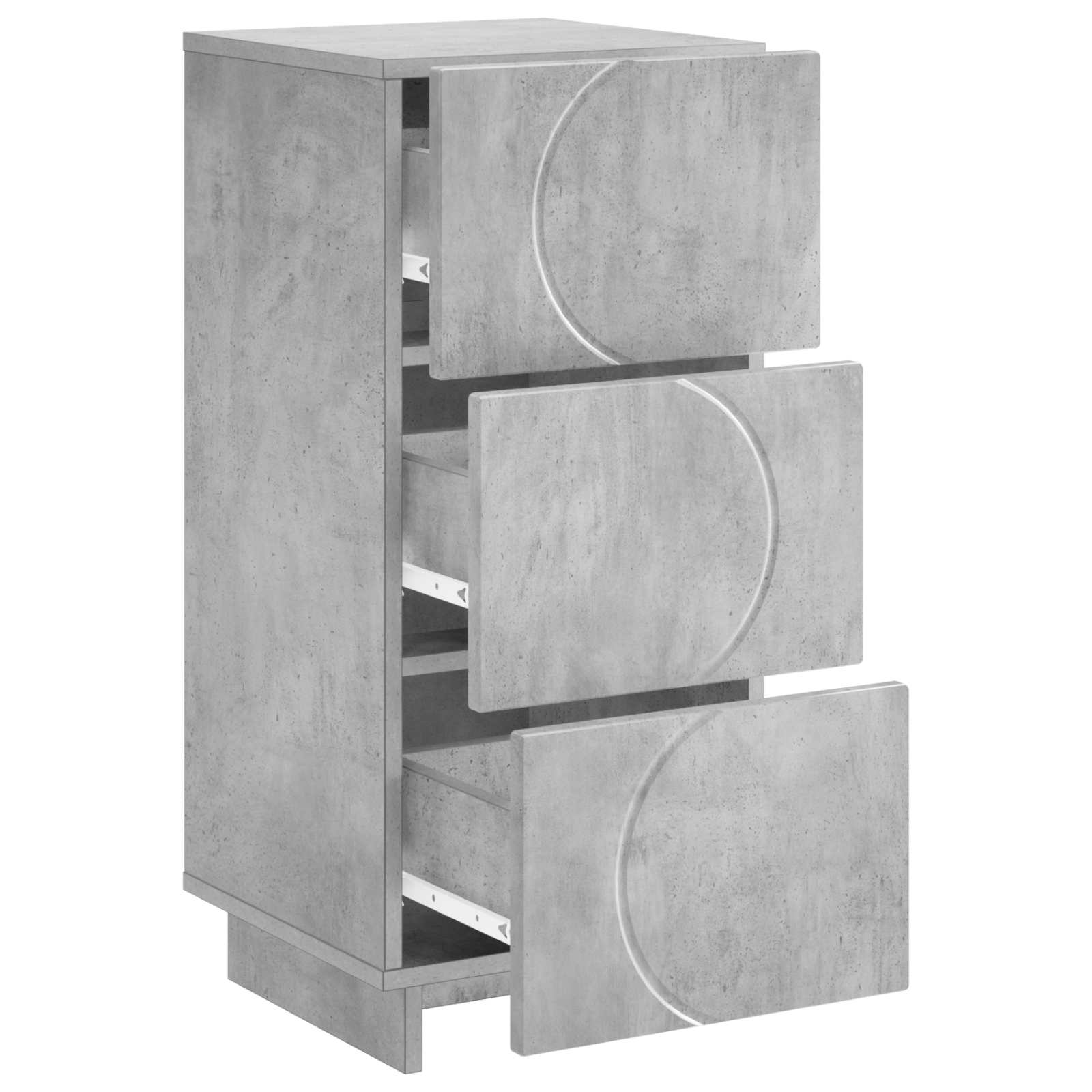 Komoda Betono pilka 33,5 x 34,5 x 75 cm Apdirbta mediena