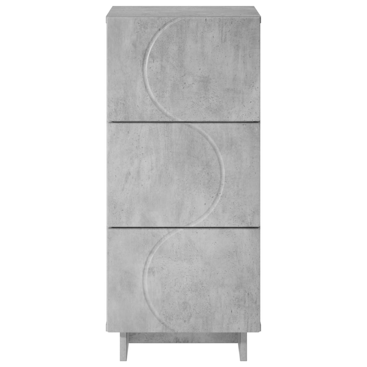 Komoda Betono pilka 33,5 x 34,5 x 75 cm Apdirbta mediena