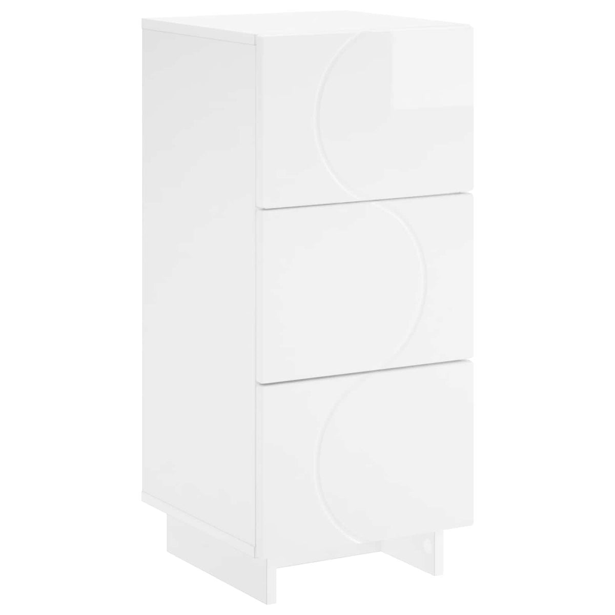 Komoda Itin blizgi balta 33,5 x 34,5 x 75 cm Apdirbta mediena