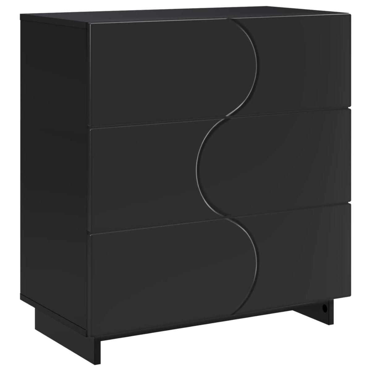 Komoda Juoda 70 x 38 x 75 cm Apdirbta mediena