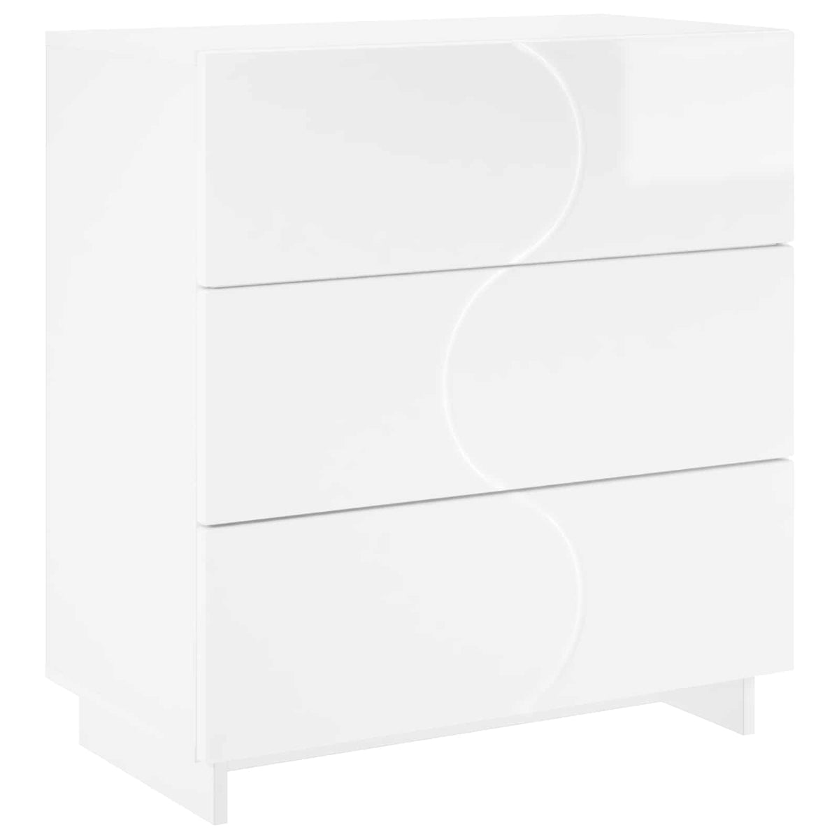 Komoda Itin blizgi balta 70 x 38 x 75 cm Apdirbta mediena