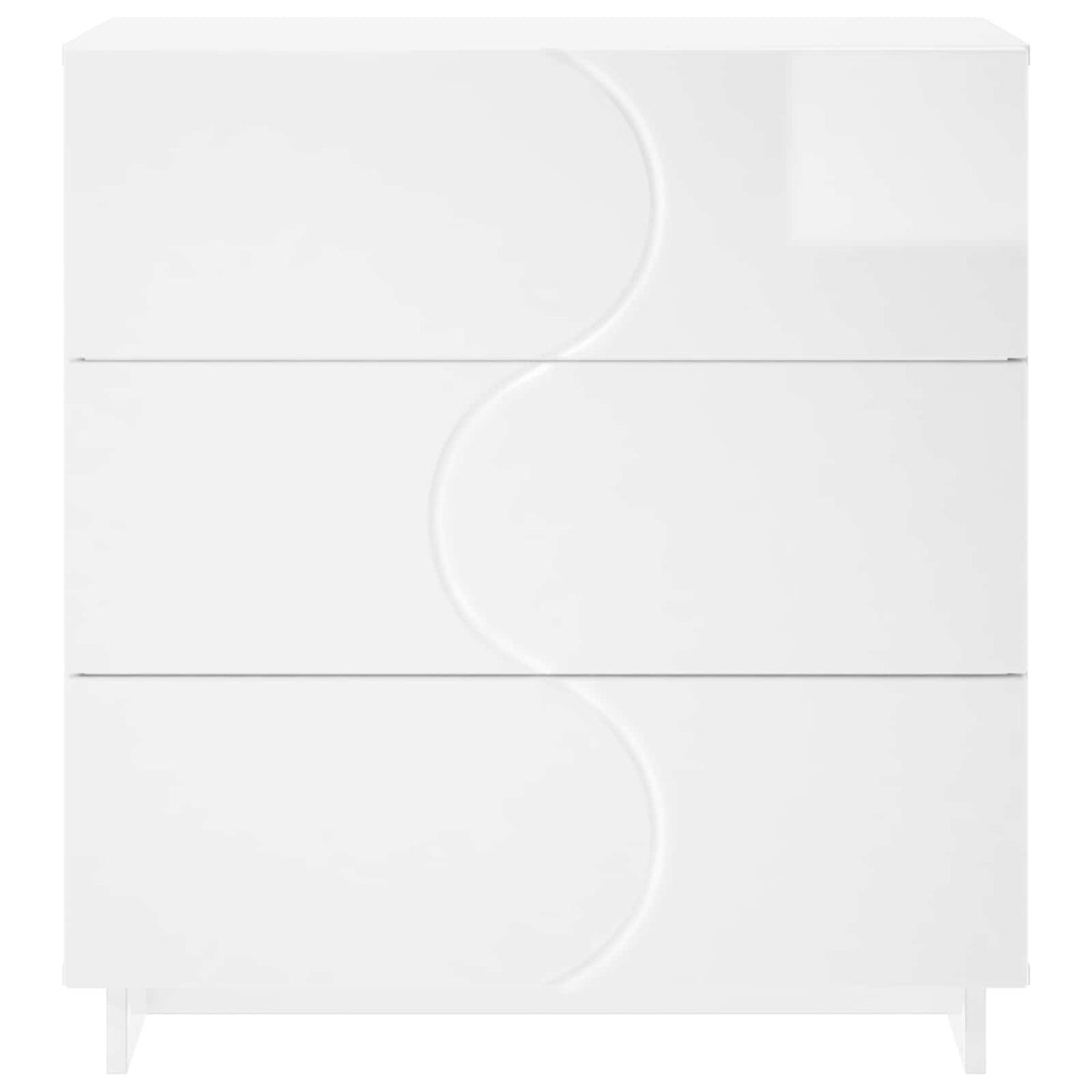 Komoda Itin blizgi balta 70 x 38 x 75 cm Apdirbta mediena