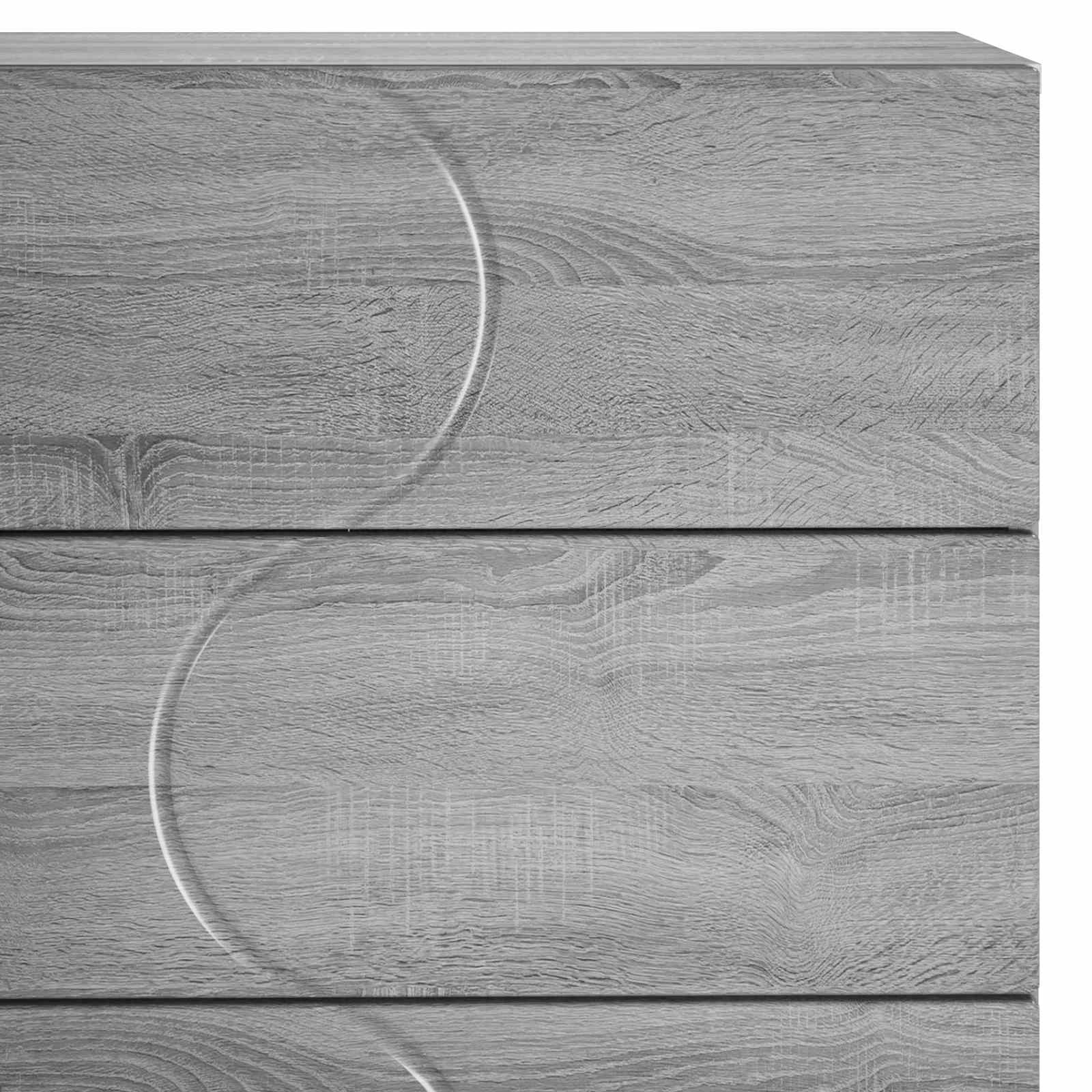 Komoda Pilka Sonoma 70 x 38 x 75 cm Apdirbta mediena