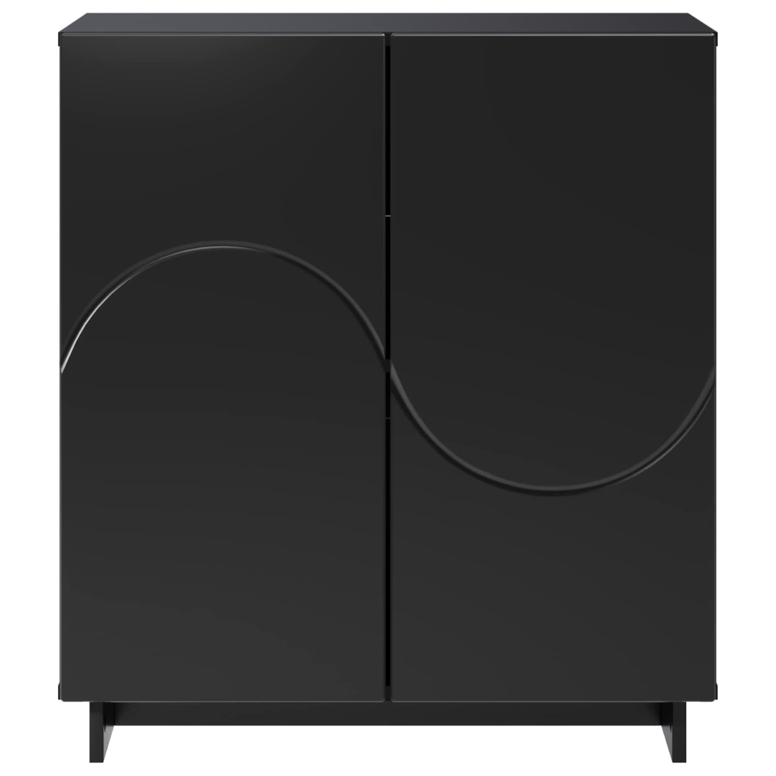 Komoda Juoda 67 x 34.5 x 75 cm Apdorota mediena
