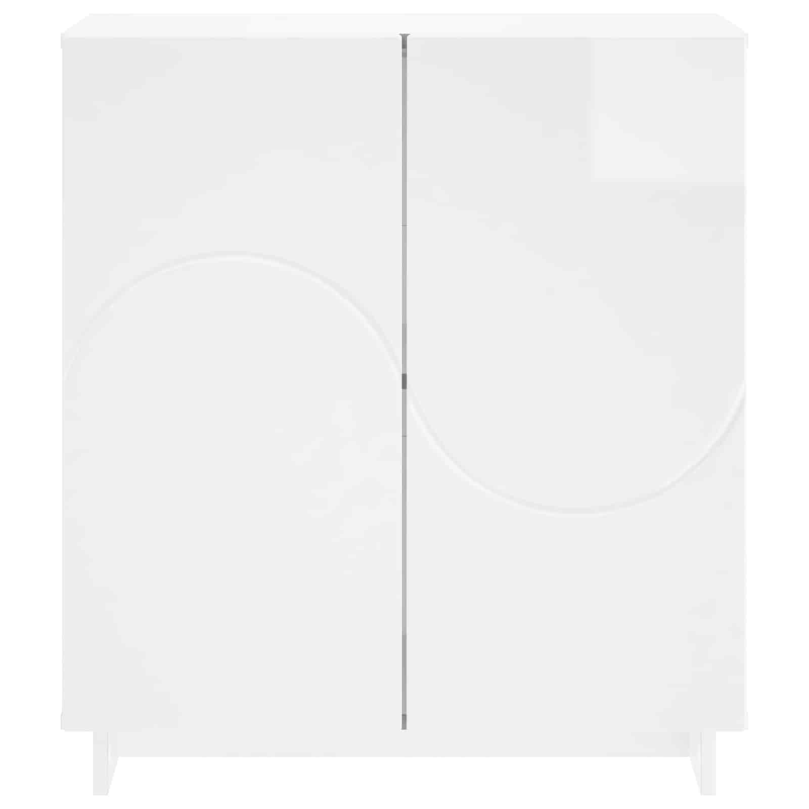 Komoda Itin blizgi balta 67 x 34.5 x 75 cm Apdorota mediena