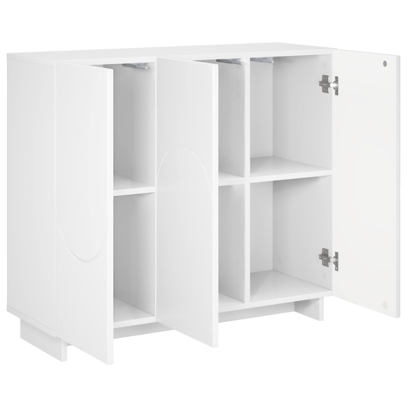 Komoda Balta 85,5 x 31 x 75 cm Apdirbta mediena
