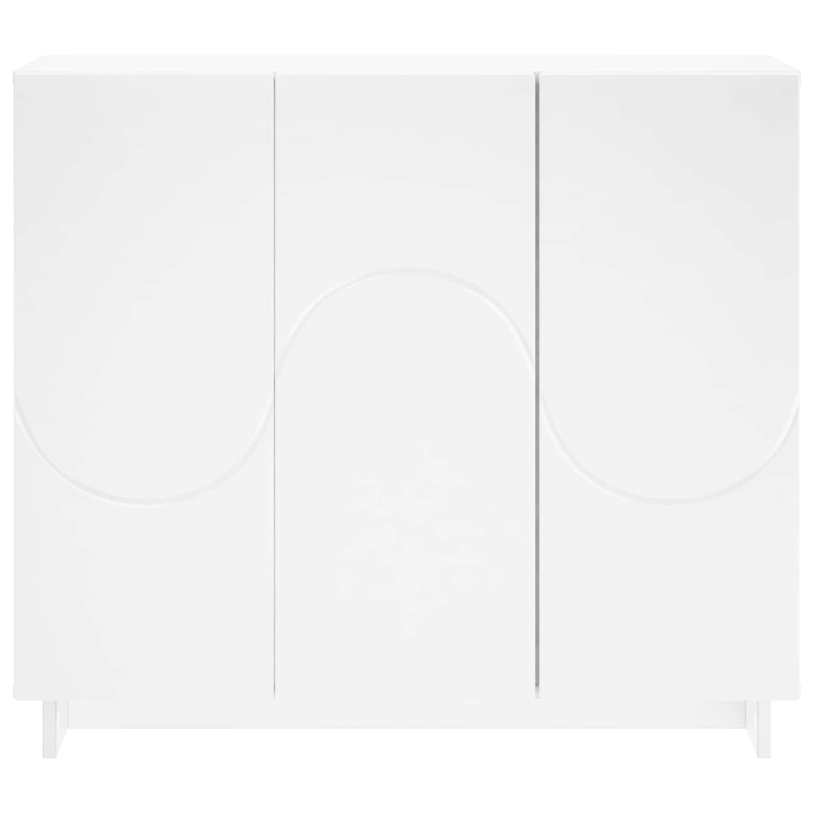 Komoda Balta 85,5 x 31 x 75 cm Apdirbta mediena