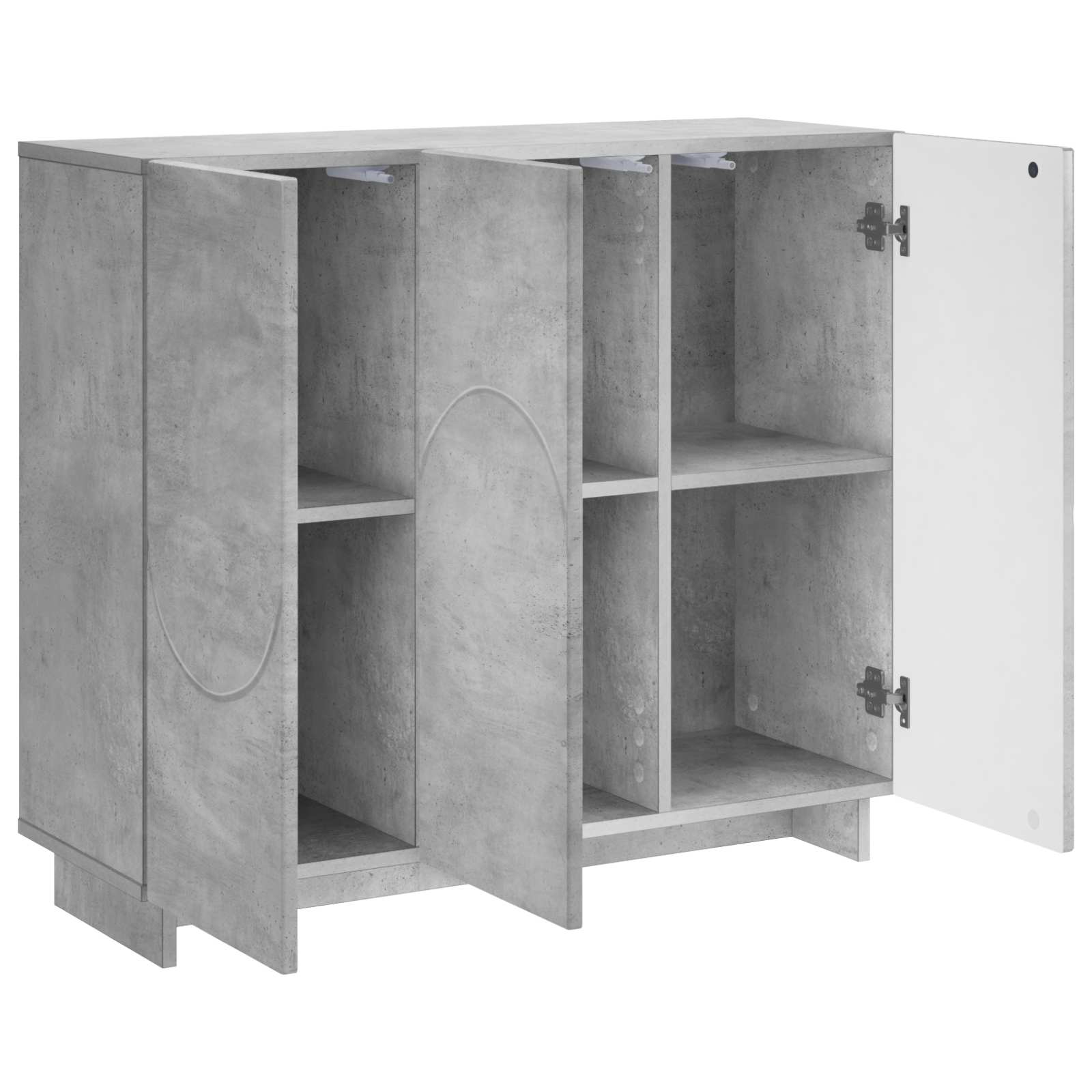 Komoda Betono pilka 85,5 x 31 x 75 cm Apdirbta mediena