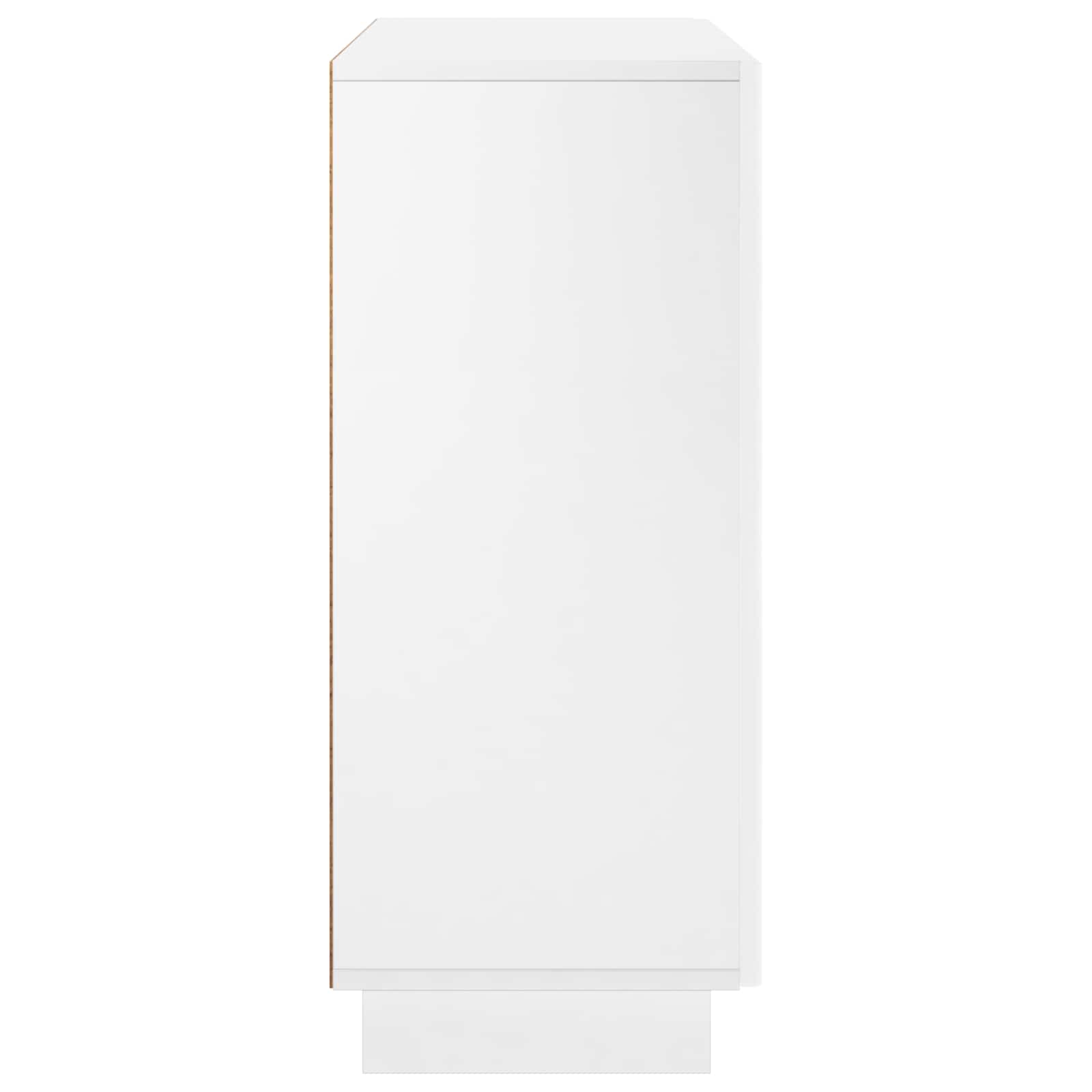Komoda Itin blizgi balta 85,5 x 31 x 75 cm Apdirbta mediena