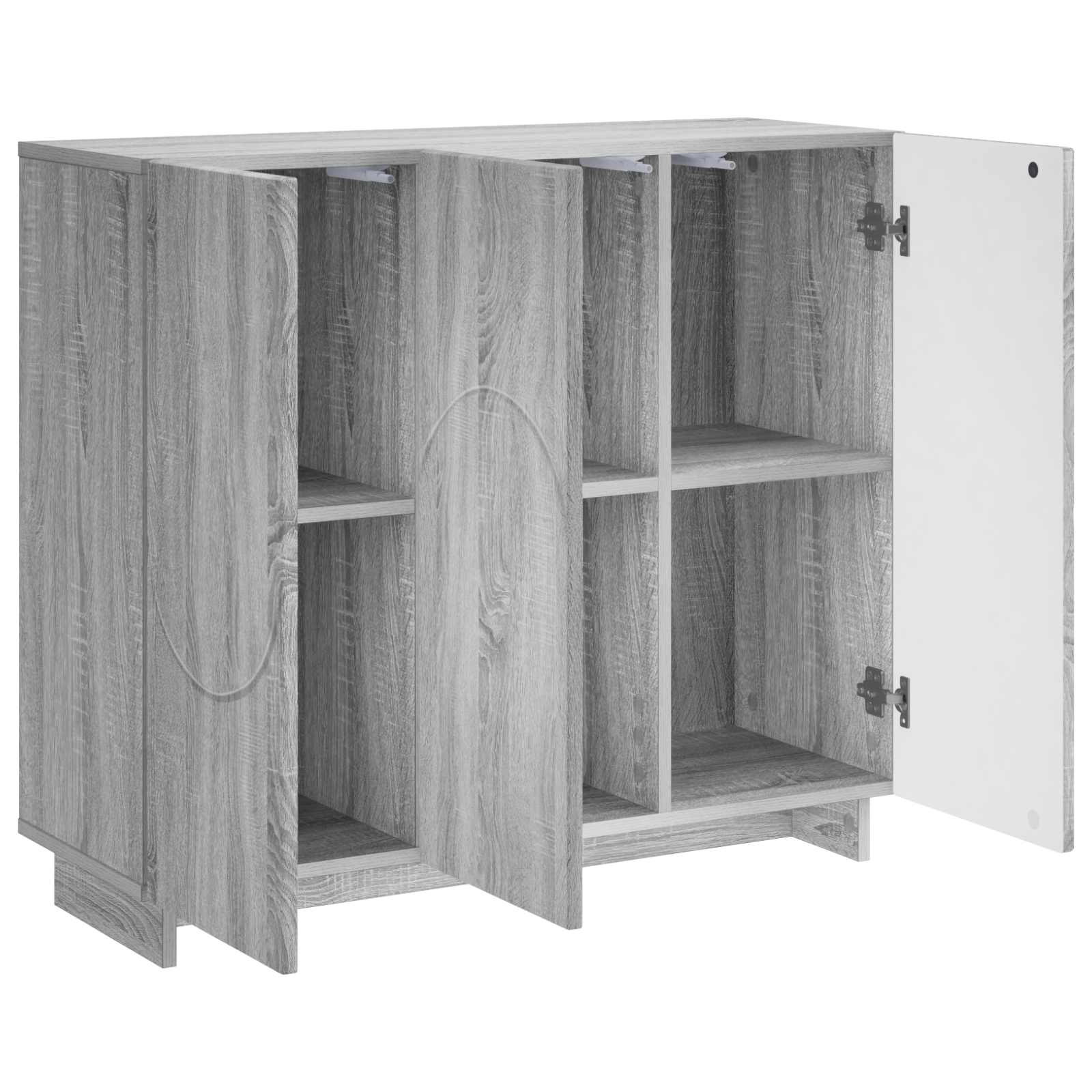 Komoda Pilka Sonoma 85,5 x 31 x 75 cm Apdirbta mediena