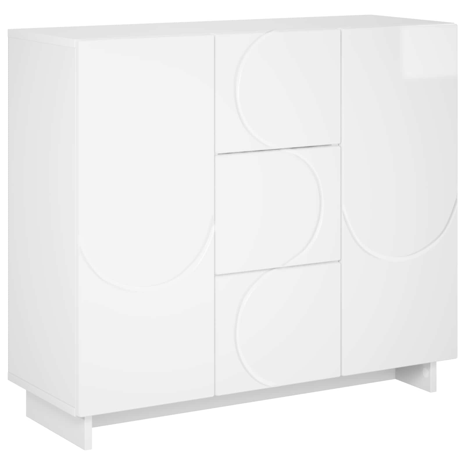 Kabalas Itin blizgi balta 85,5 x 31 x 75 cm Apdirbta mediena