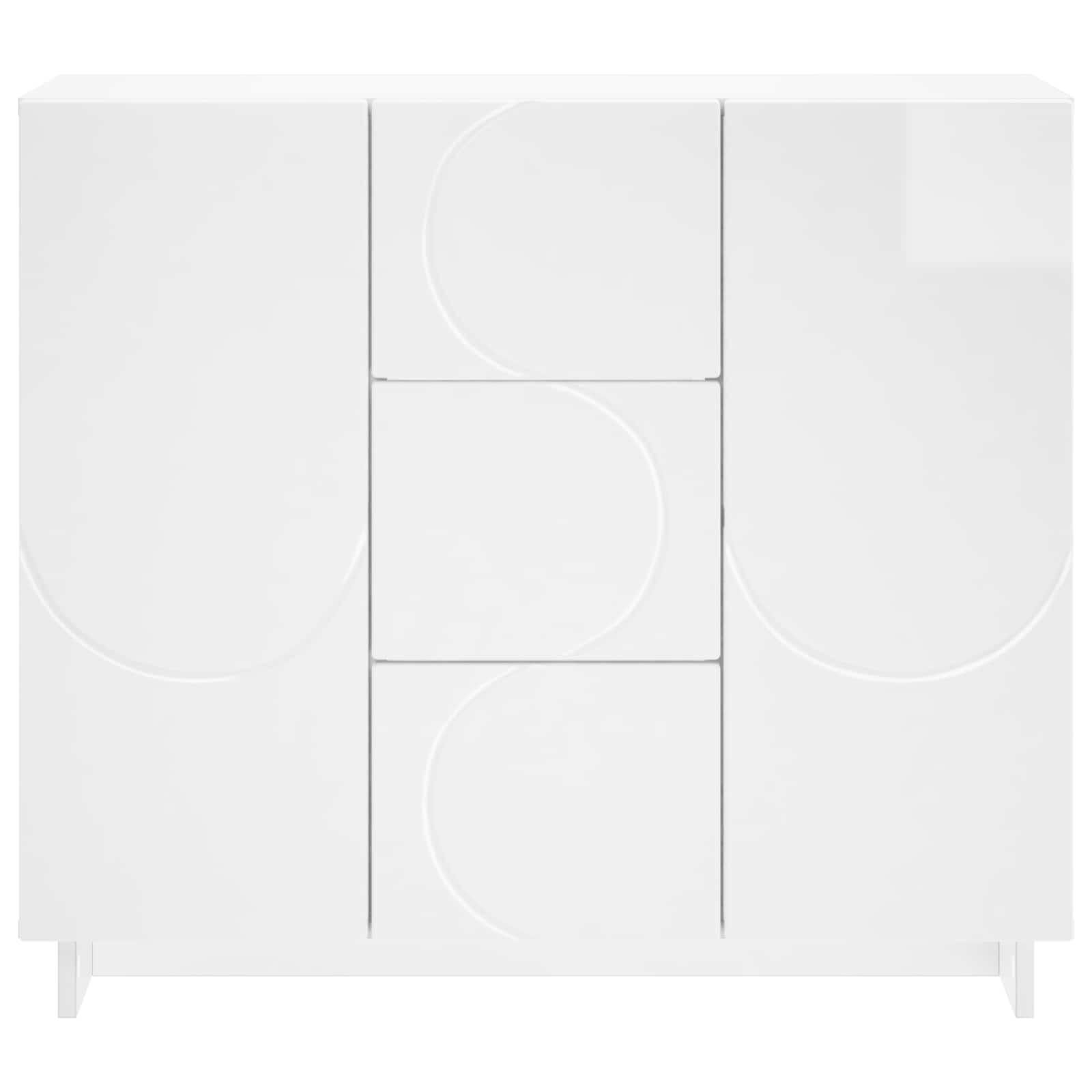 Kabalas Itin blizgi balta 85,5 x 31 x 75 cm Apdirbta mediena