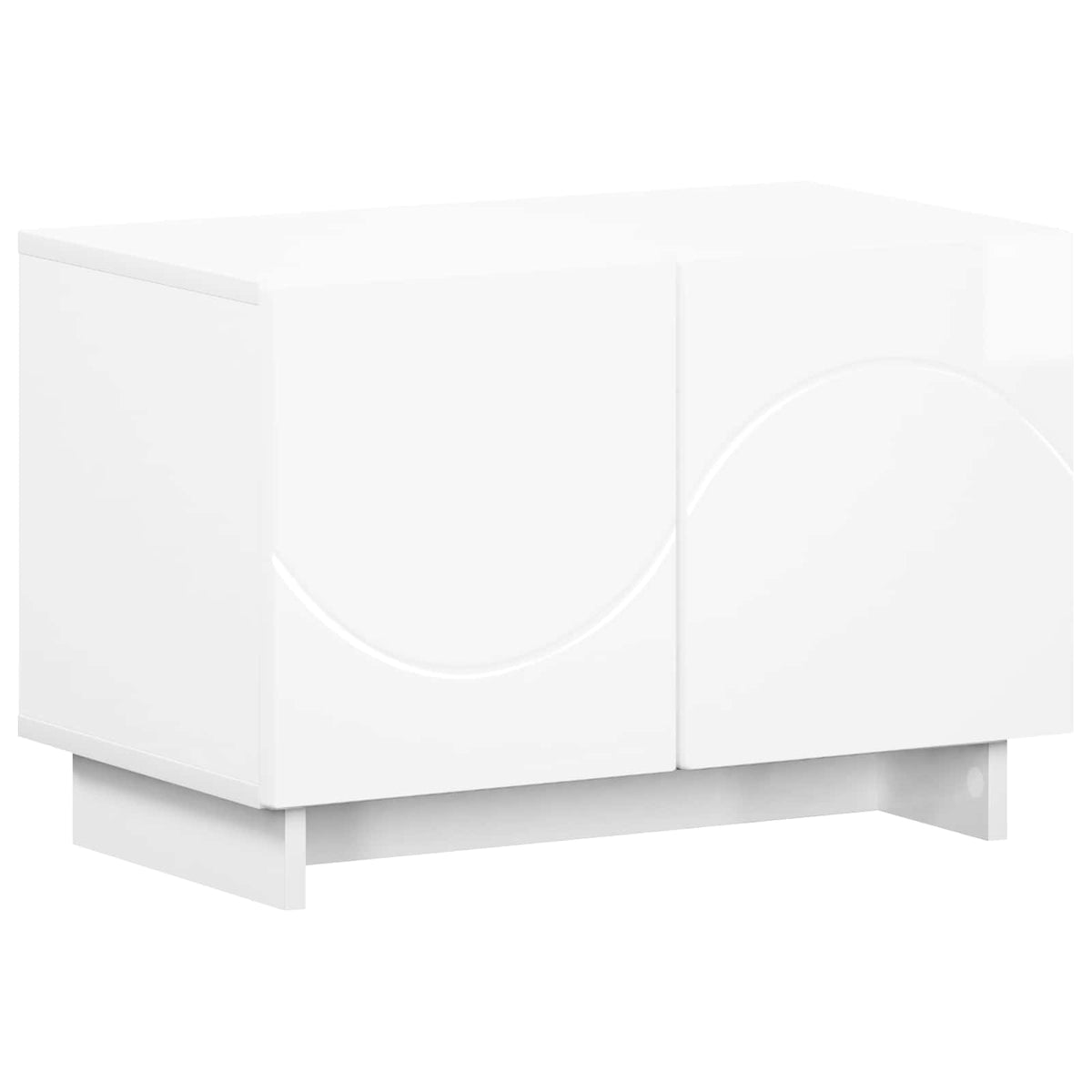 Televizoriaus stovas 60 x 34,5 x 40 cm Itin blizgi balta