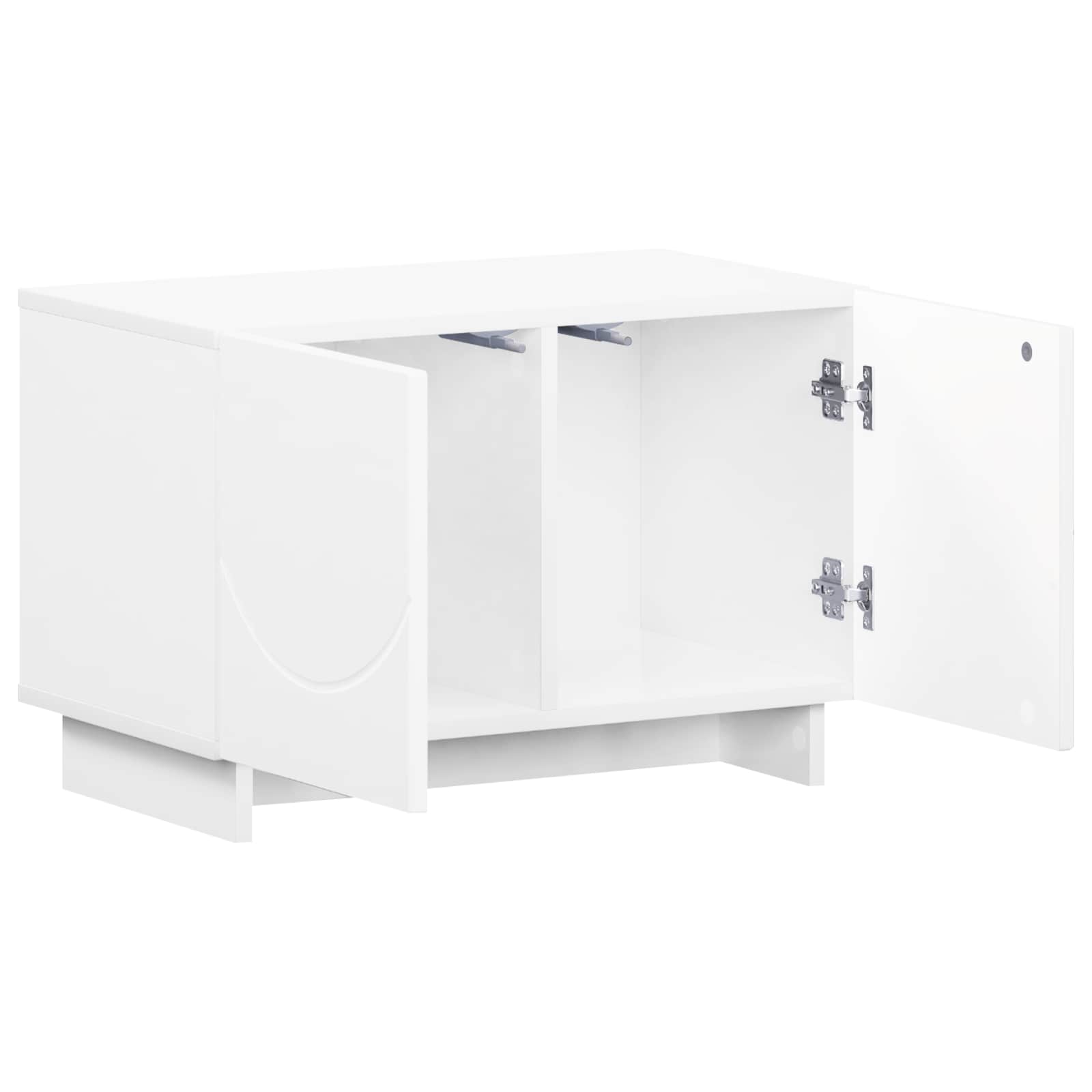 Televizoriaus stovas 60 x 34,5 x 40 cm Itin blizgi balta