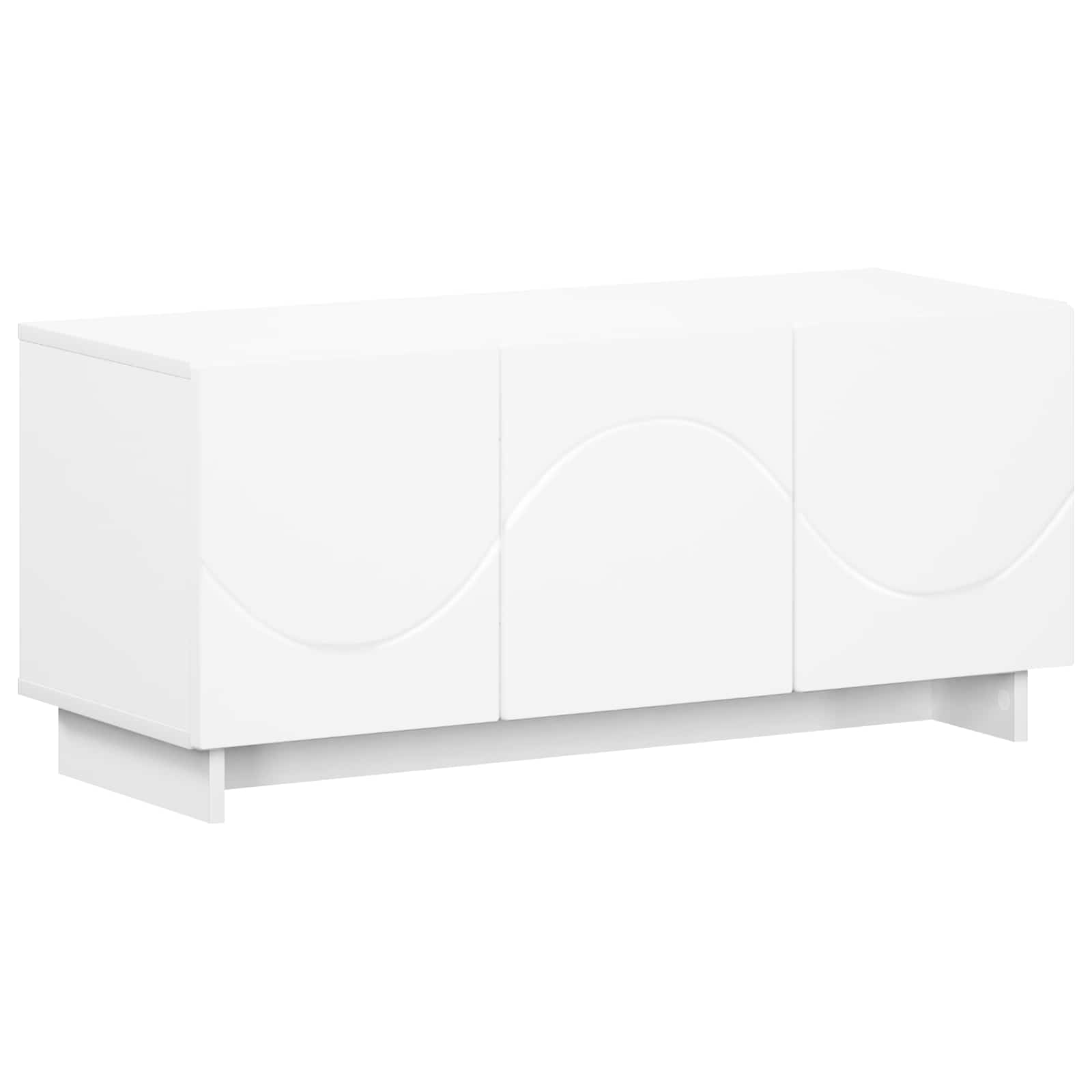 Televizoriaus stovas 90 x 34.5 x 40 cm Balta Apdirbta mediena