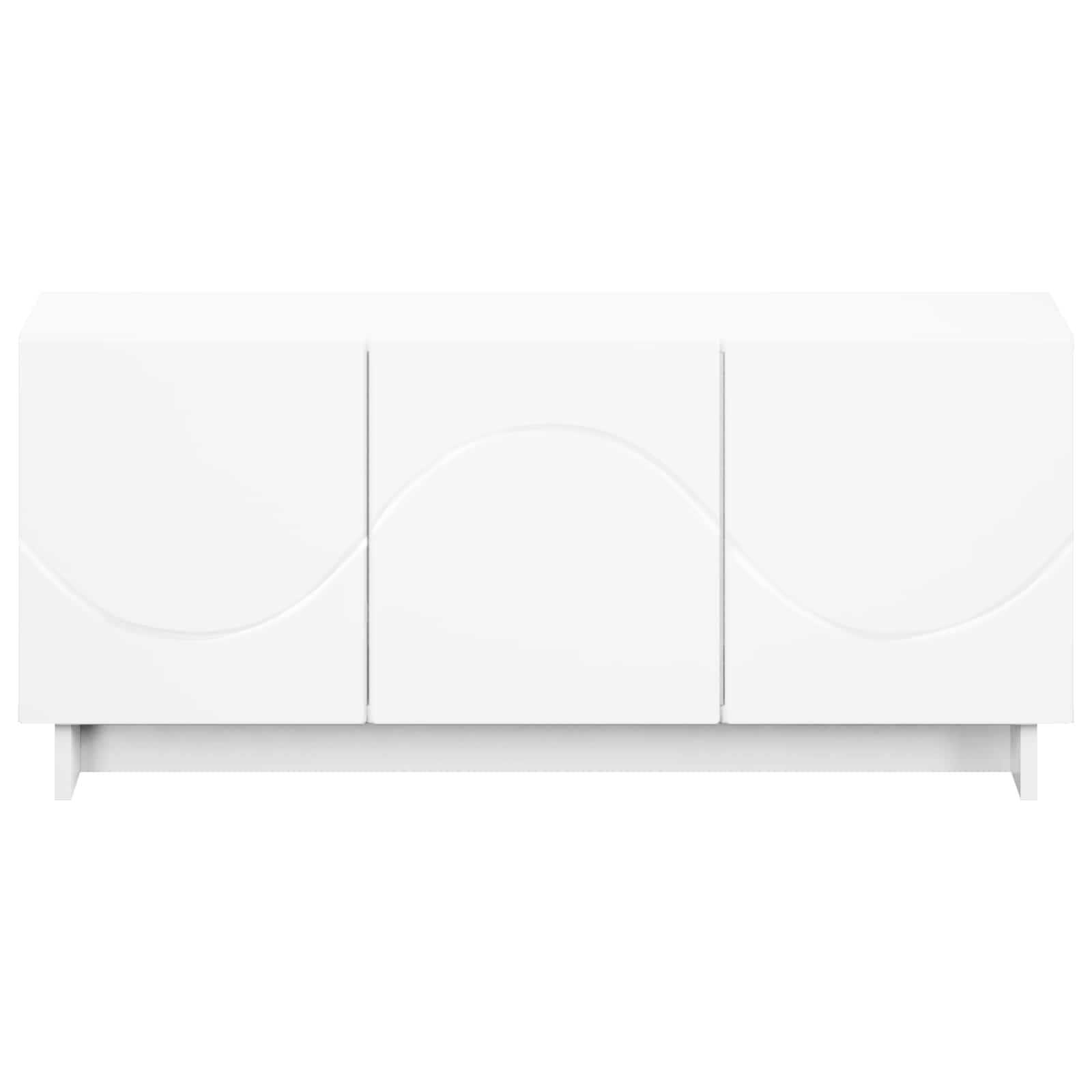 Televizoriaus stovas 90 x 34.5 x 40 cm Balta Apdirbta mediena