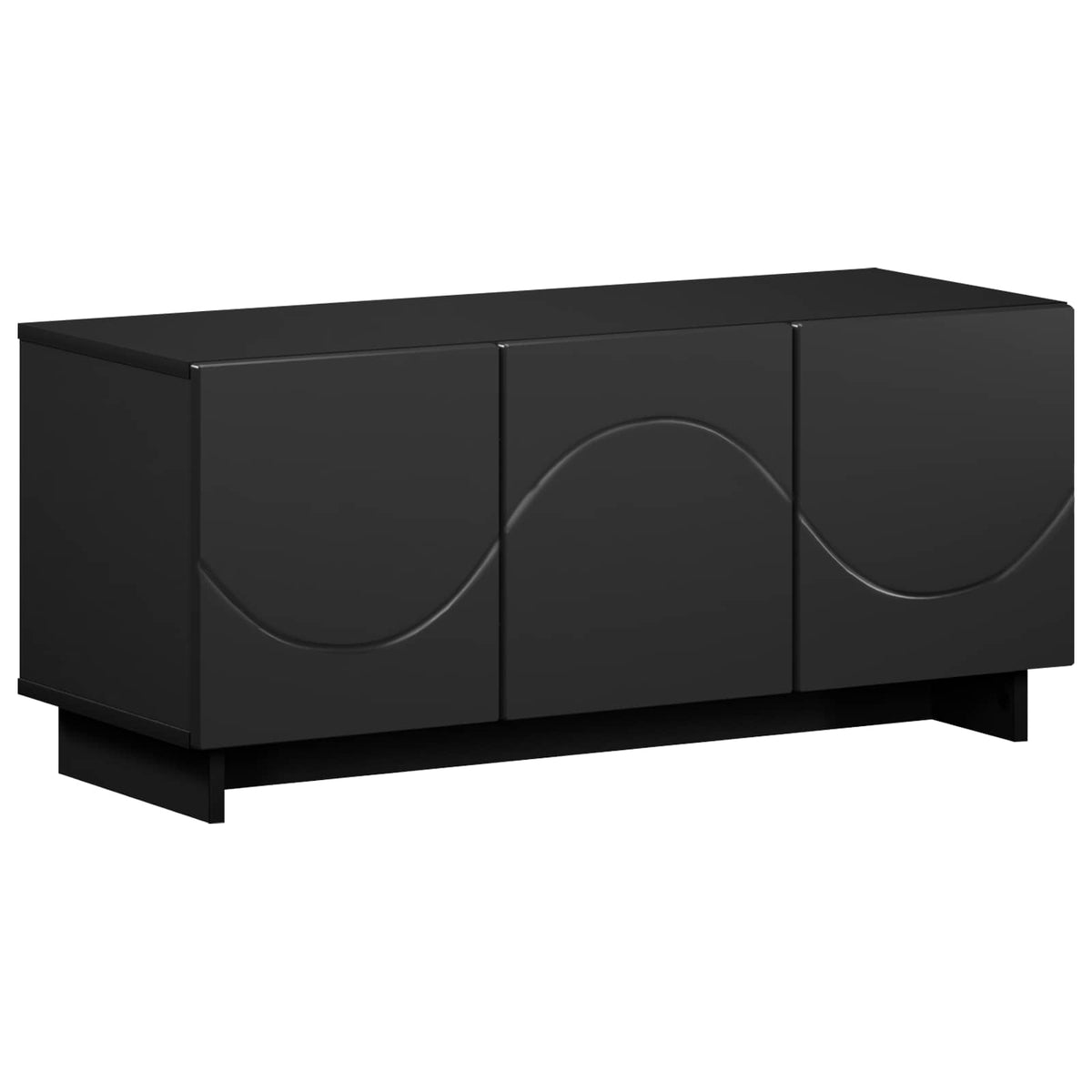 Televizoriaus stovas 90 x 34.5 x 40 cm Juoda Apdirbta mediena