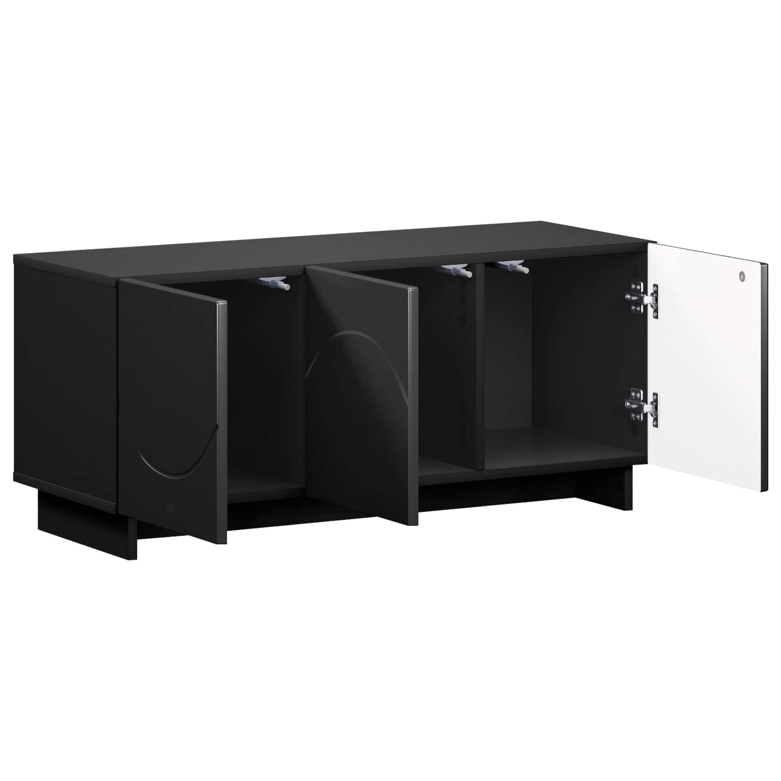 Televizoriaus stovas 90 x 34.5 x 40 cm Juoda Apdirbta mediena