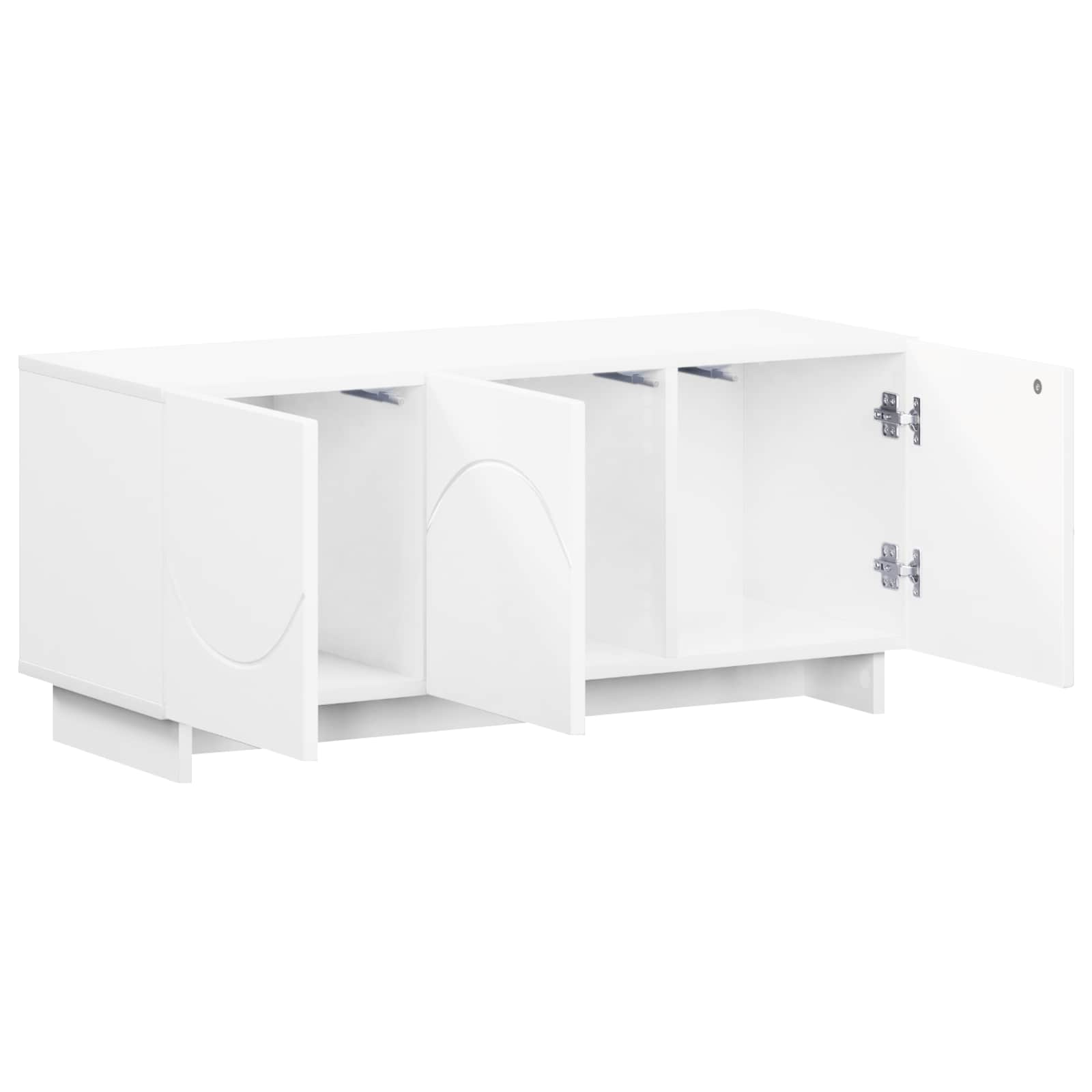 Televizoriaus stovas 90 x 34.5 x 40 cm Itin blizgi balta