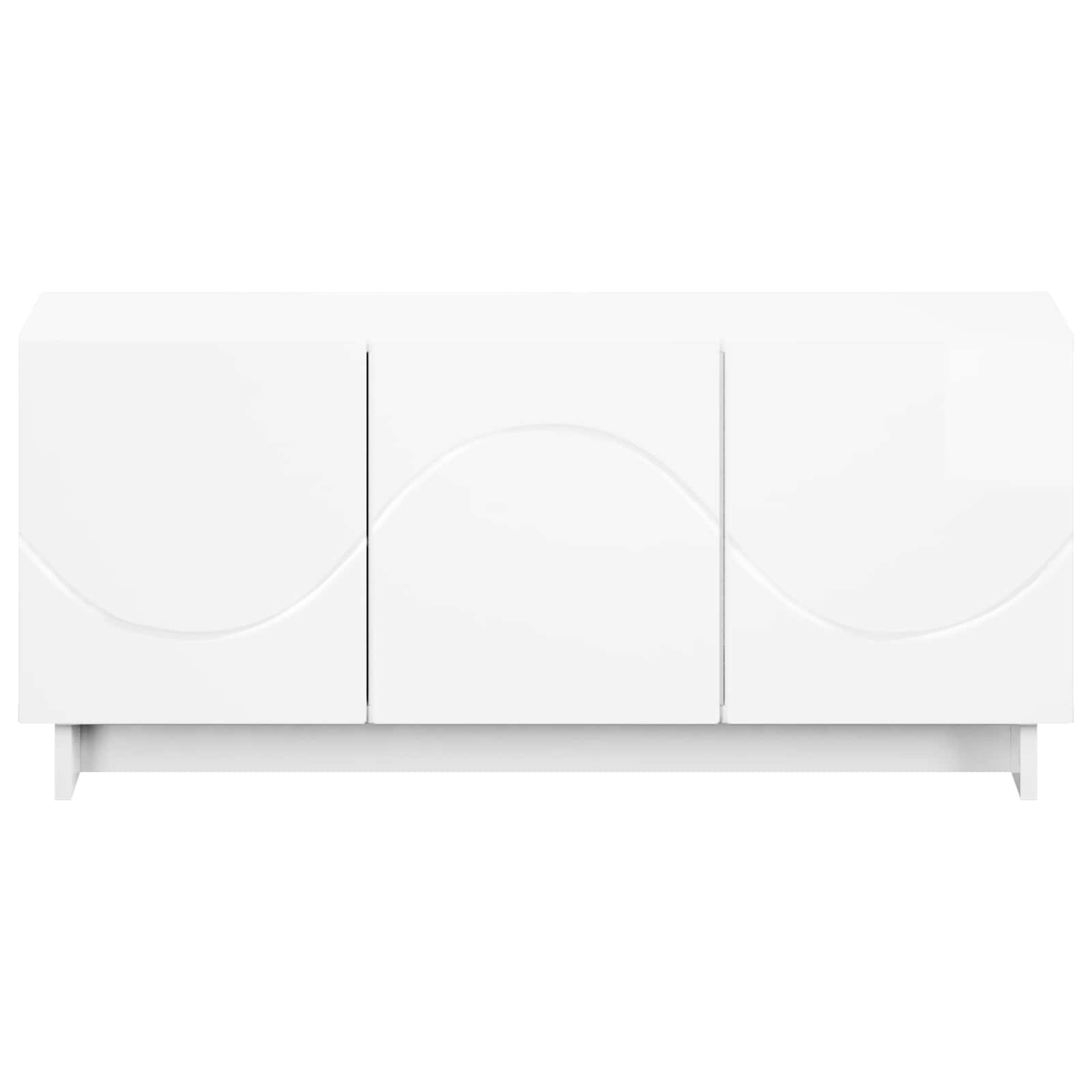 Televizoriaus stovas 90 x 34.5 x 40 cm Itin blizgi balta