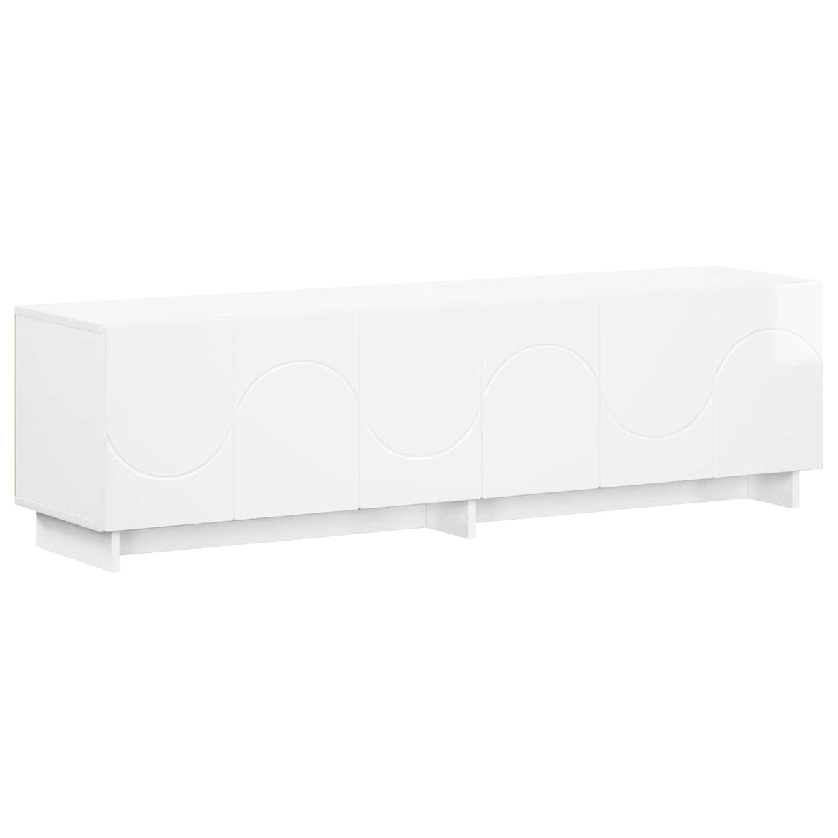 Televizoriaus stovas 140 x 34,5 x 40 cm Itin blizgi balta