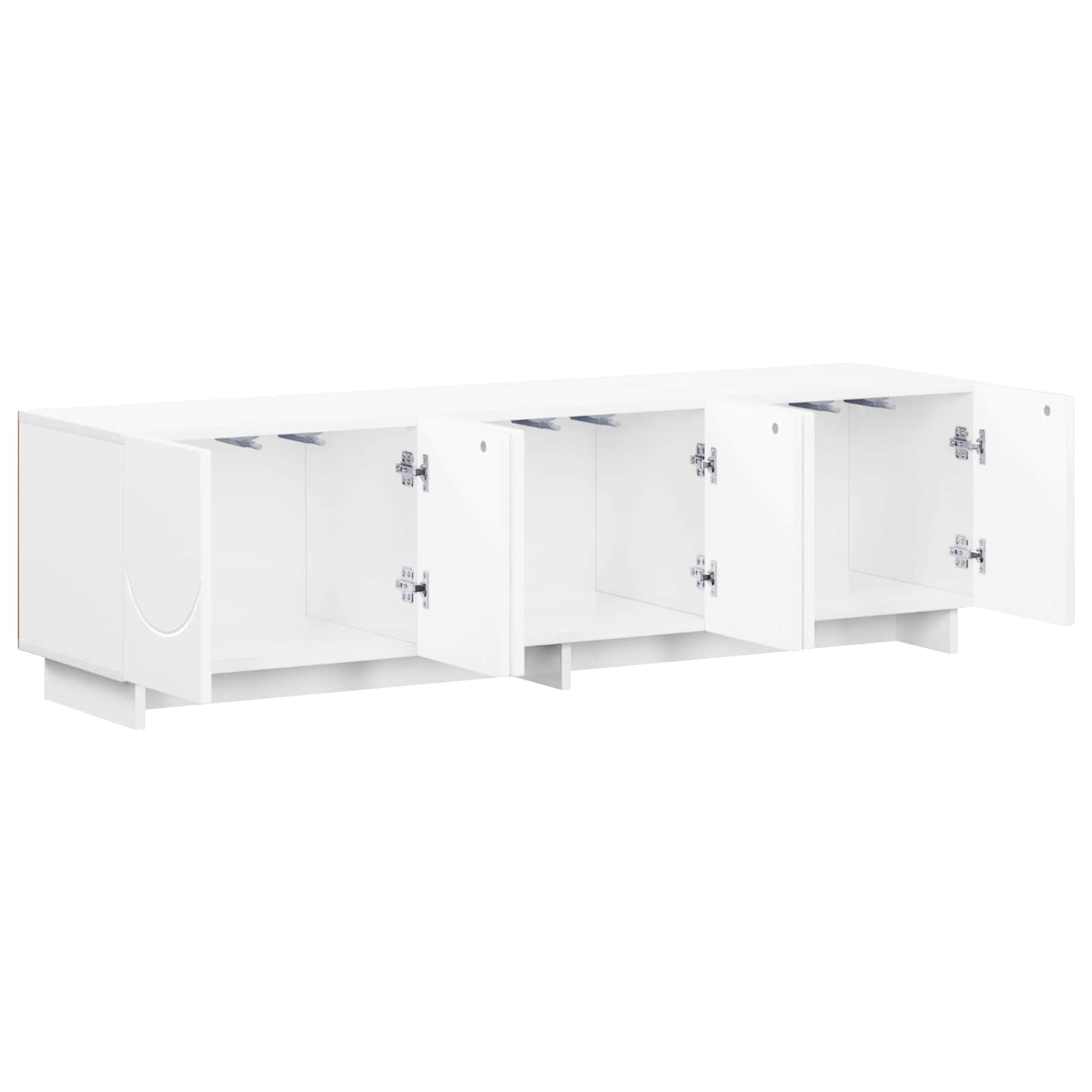 Televizoriaus stovas 140 x 34,5 x 40 cm Itin blizgi balta