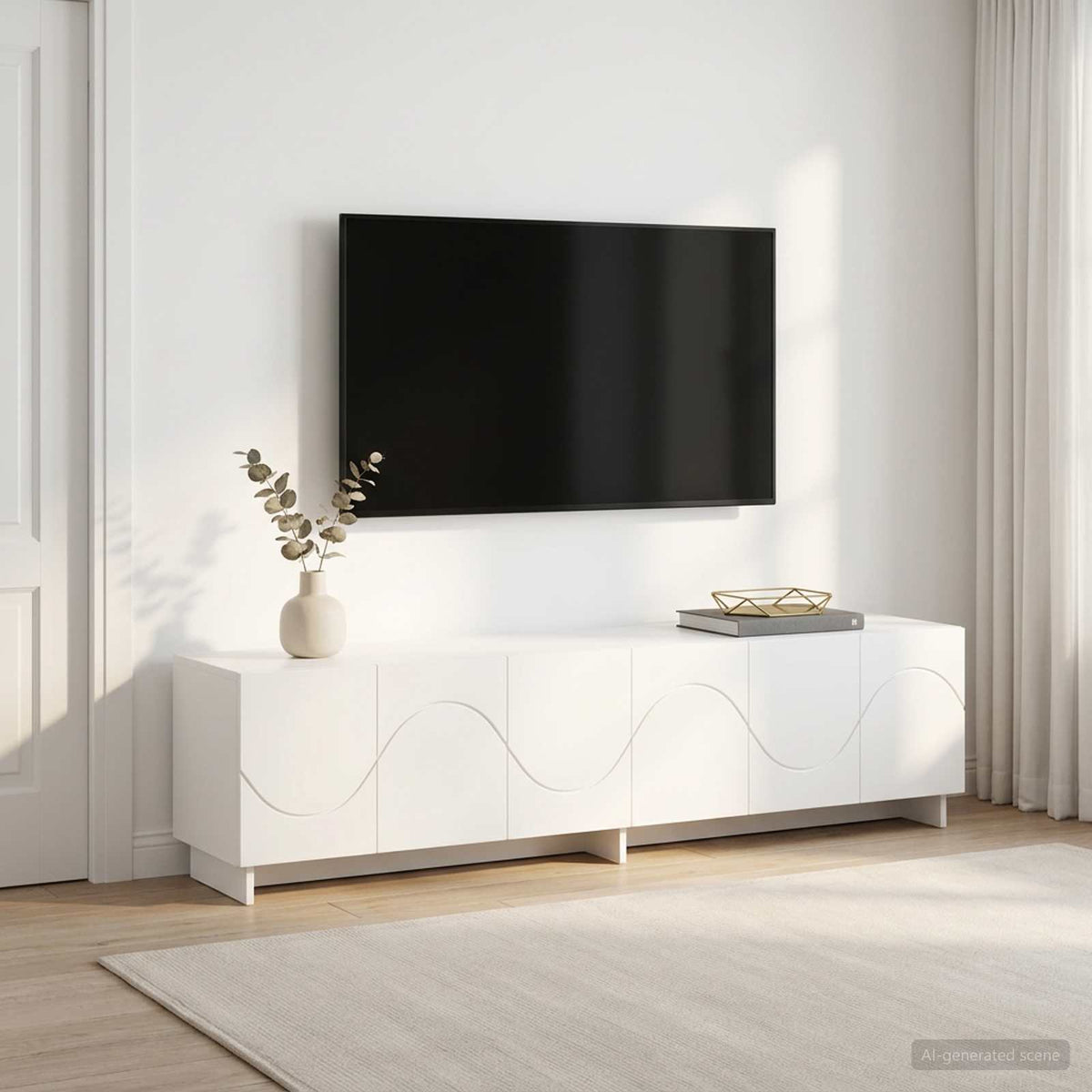 Televizoriaus stovas 179.5 x 34.5 x 40 cm Balta