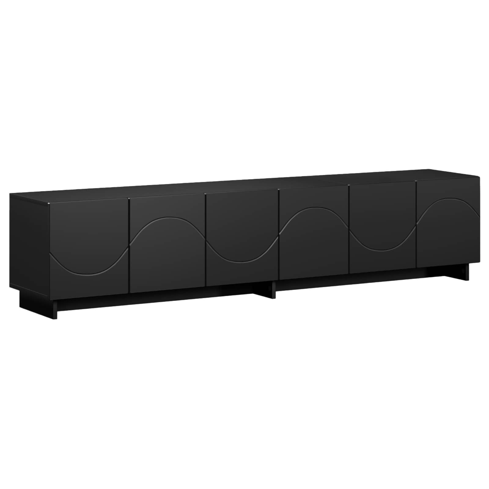 Televizoriaus stovas 179.5 x 34.5 x 40 cm Juoda