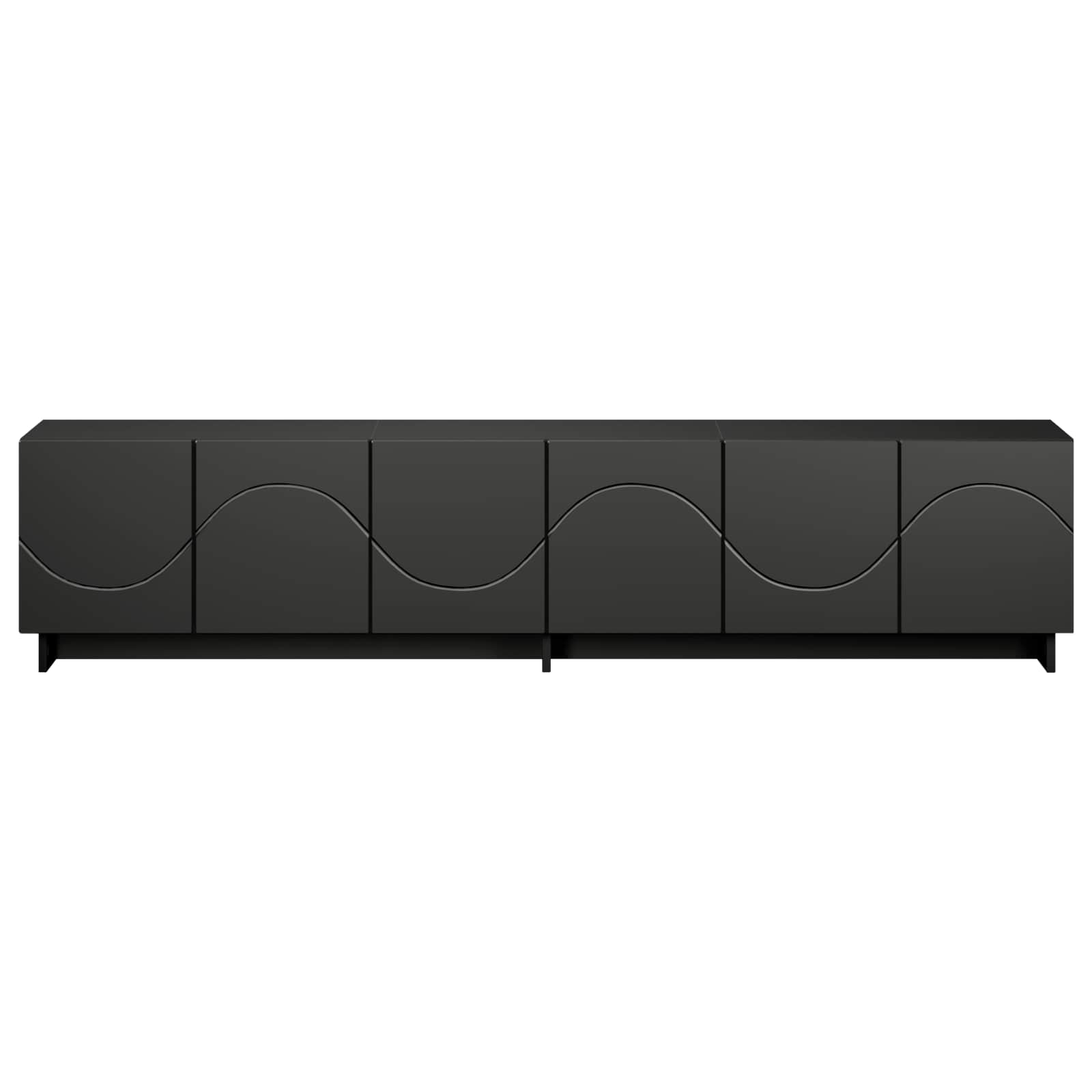 Televizoriaus stovas 179.5 x 34.5 x 40 cm Juoda