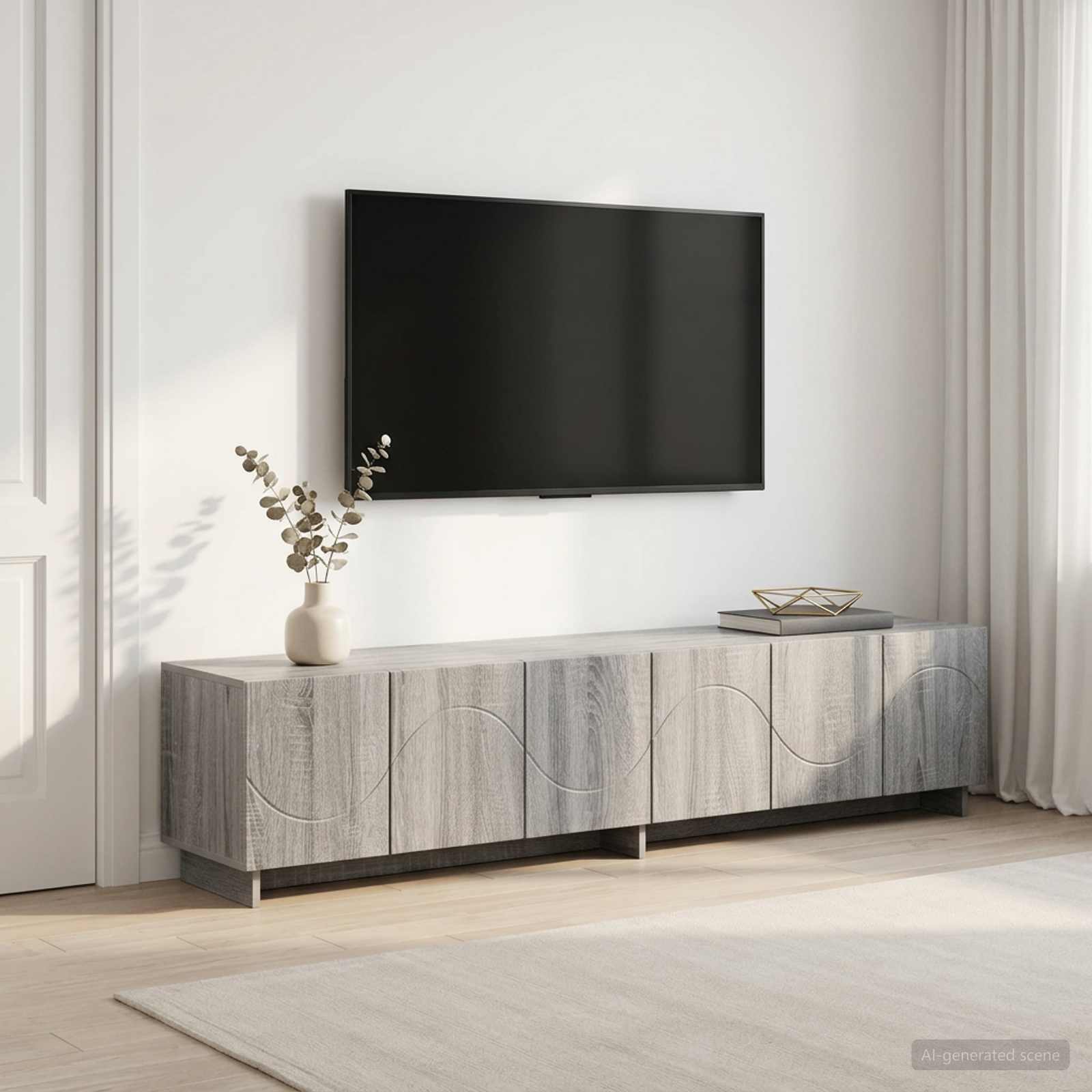 Televizoriaus stovas 179,5 x 34,5 x 40 cm Pilka Sonoma