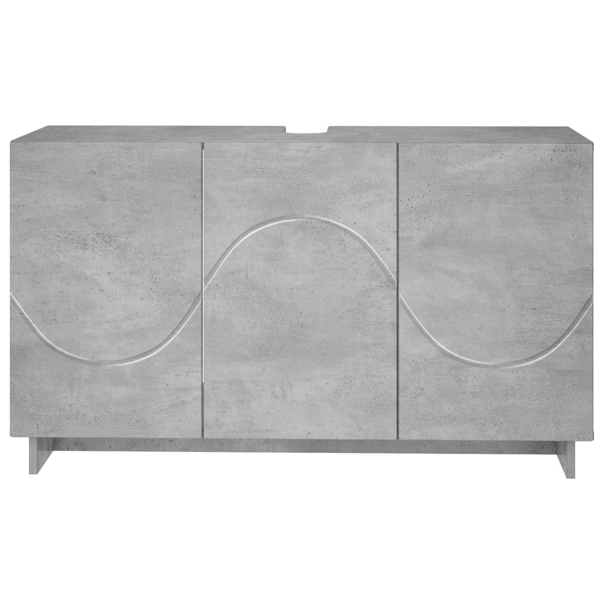 Vonios kambario spintelė Betono pilka 101 x 41 x 58 cm