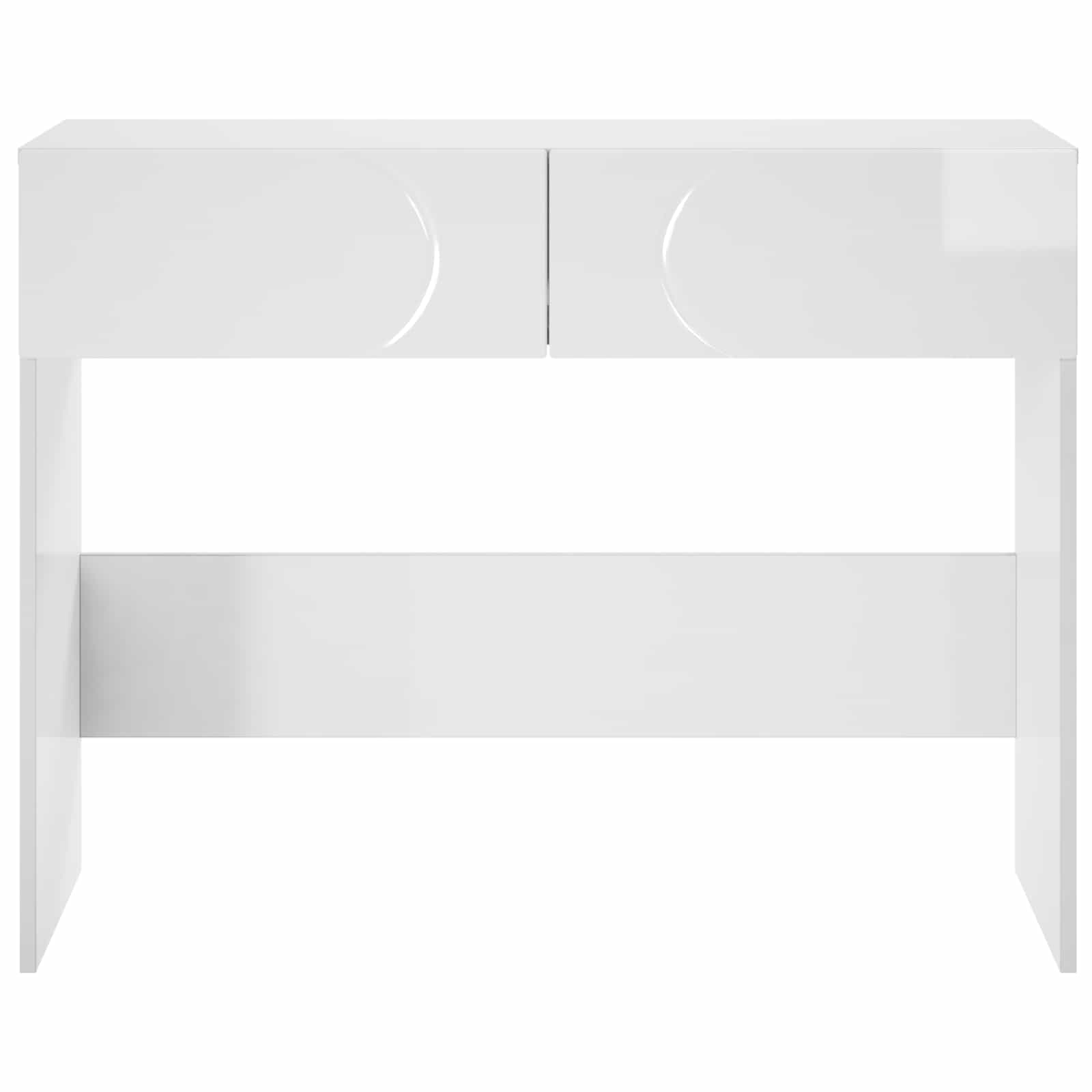 Konsolinis stalas Itin blizgi balta 96,5 x 38 x 75 cm