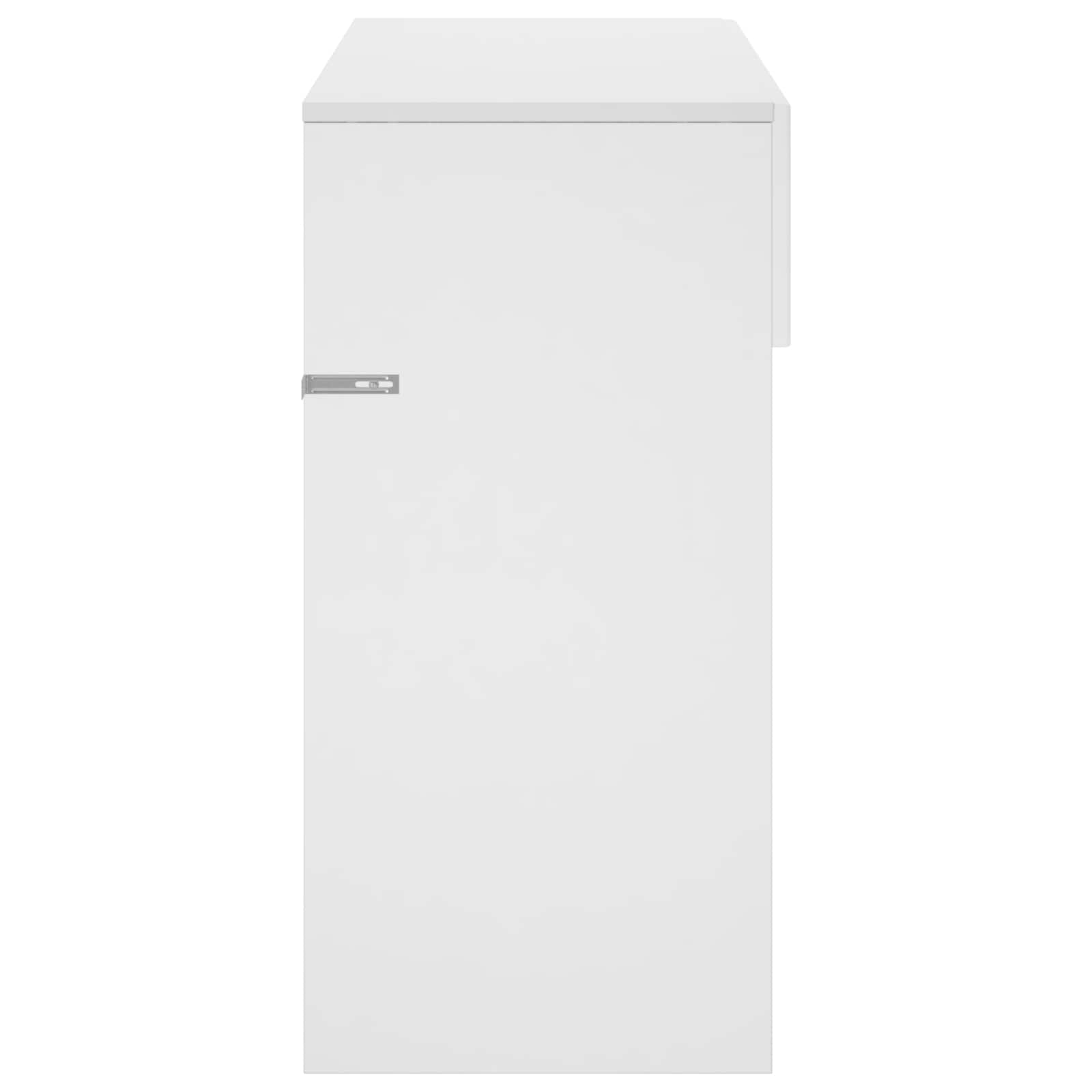 Konsolinis stalas Itin blizgi balta 96,5 x 38 x 75 cm