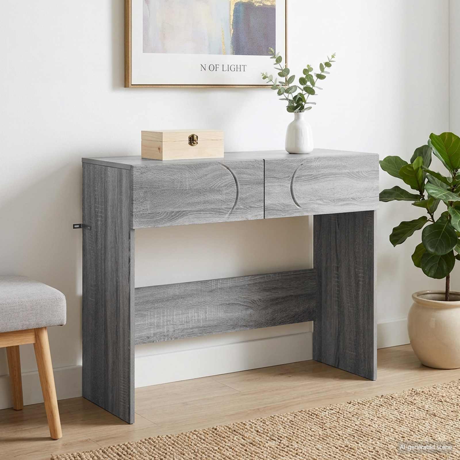 Konsolinis stalas Pilka Sonoma 96,5 x 38 x 75 cm