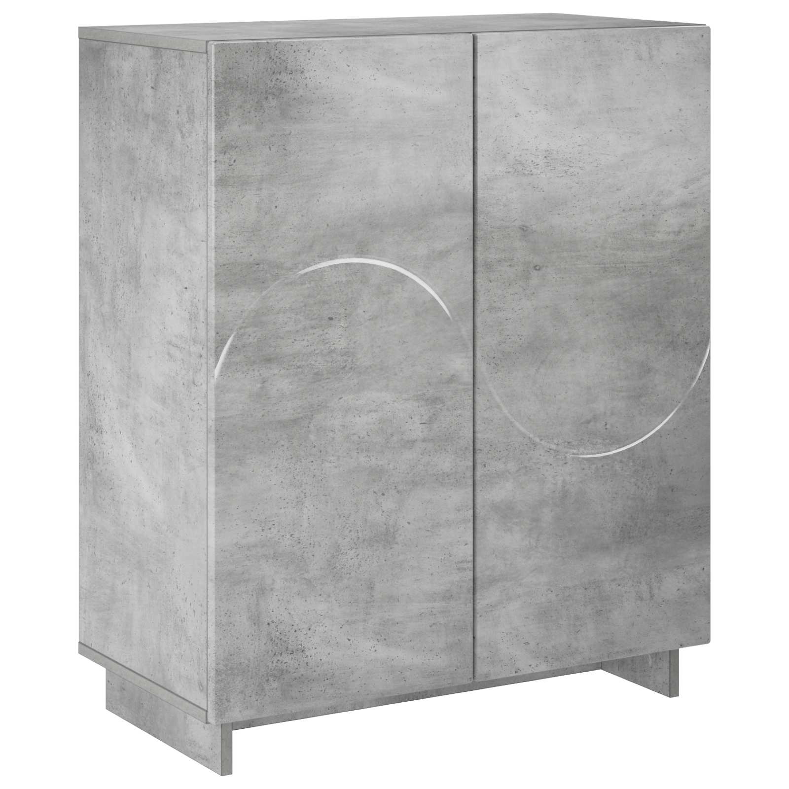 Batu skrynia 73 x 38 x 87,5 cm Apdirbta mediena Betono pilka