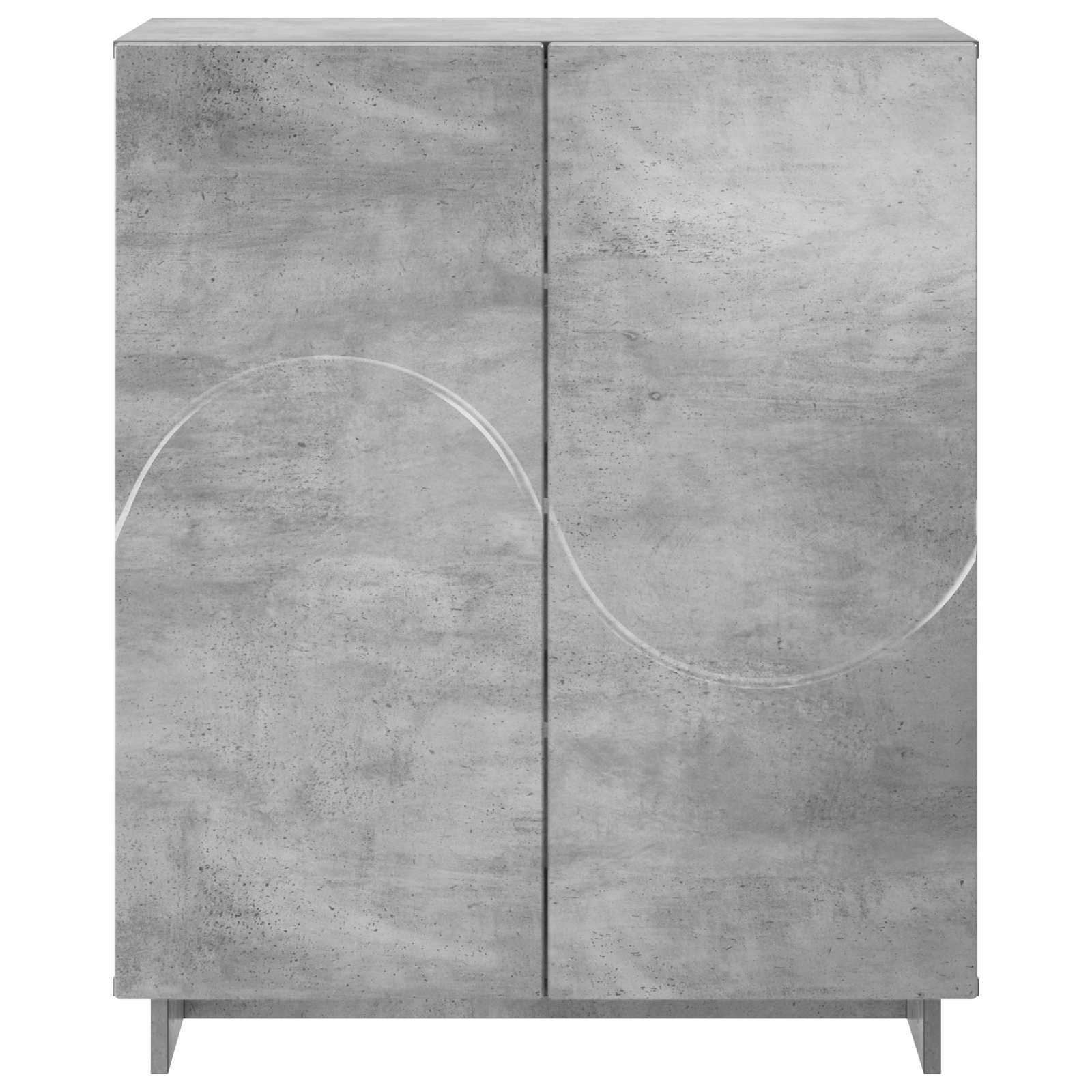 Batu skrynia 73 x 38 x 87,5 cm Apdirbta mediena Betono pilka