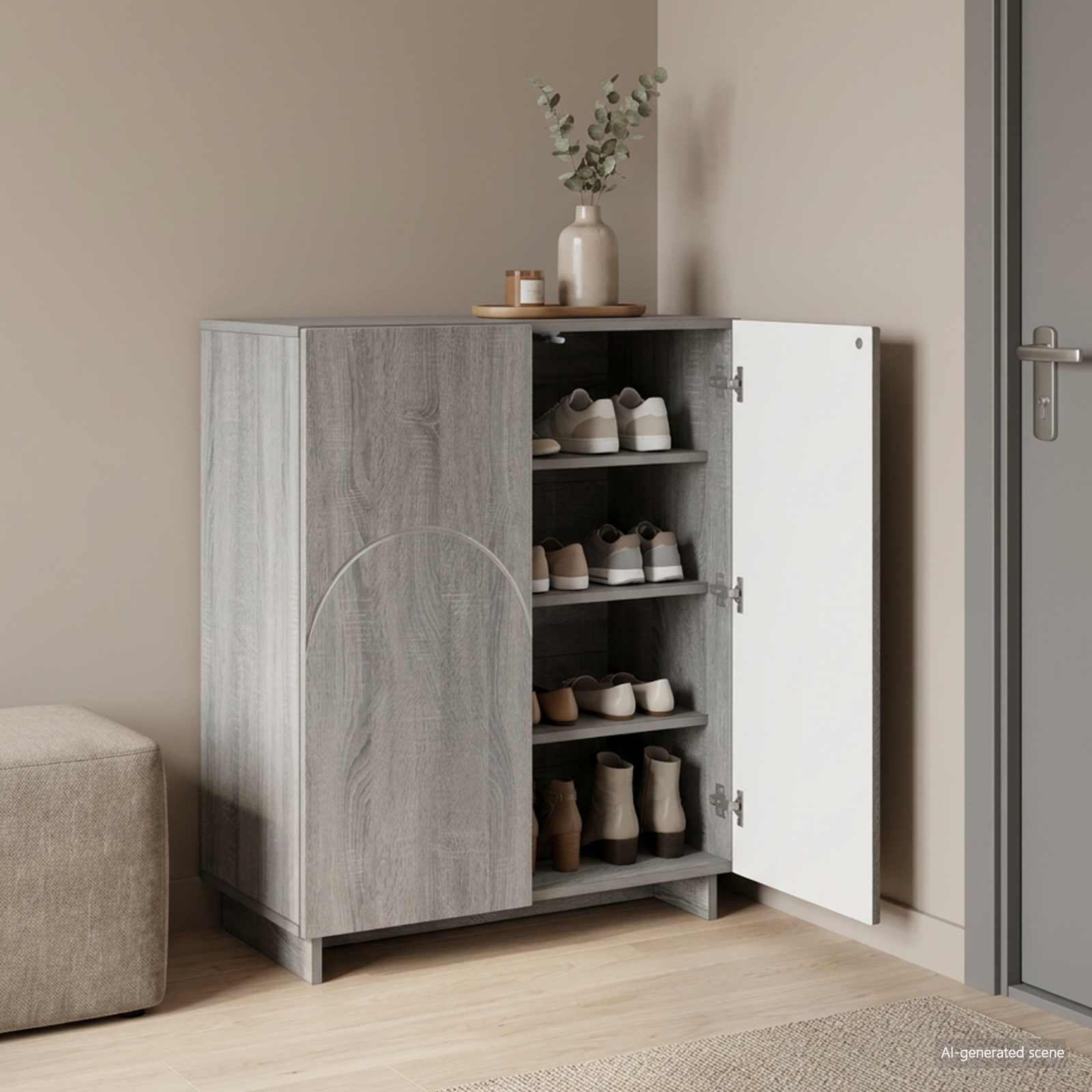 Batu skrynia 73 x 38 x 87,5 cm Apdirbta mediena Pilka Sonoma