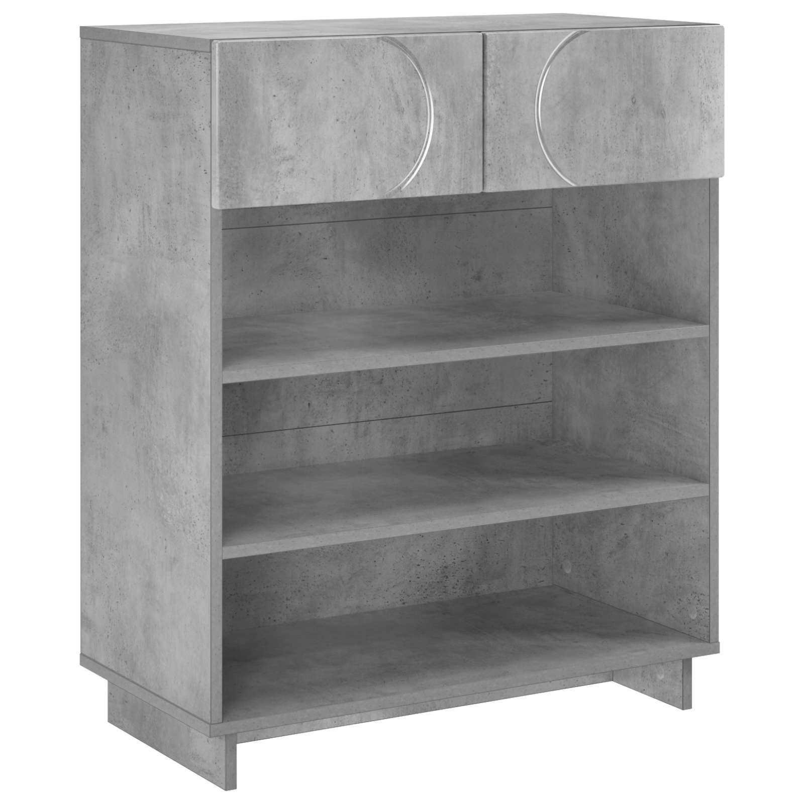 Batu skrynia 73 x 38 x 87,5 cm Apdirbta mediena Betono pilka