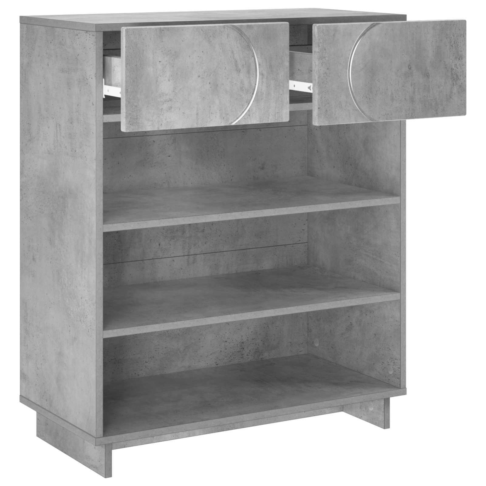 Batu skrynia 73 x 38 x 87,5 cm Apdirbta mediena Betono pilka