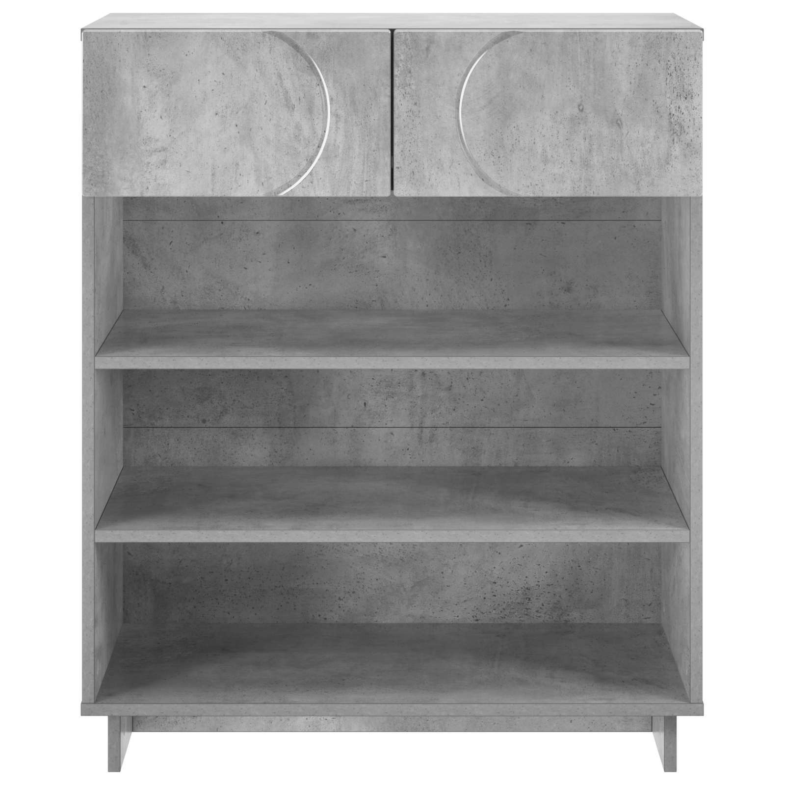 Batu skrynia 73 x 38 x 87,5 cm Apdirbta mediena Betono pilka