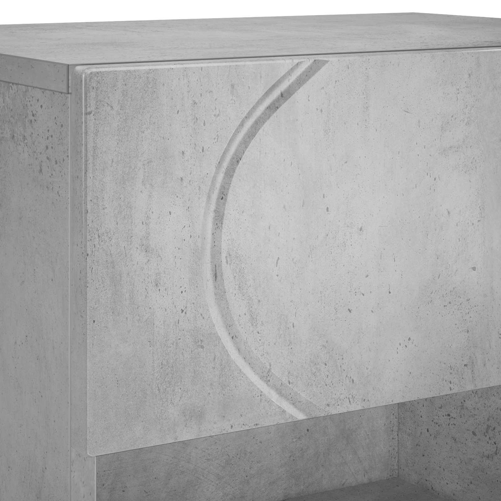 Batu skrynia 48 x 38 x 87,5 cm Apdirbta mediena Betono pilka