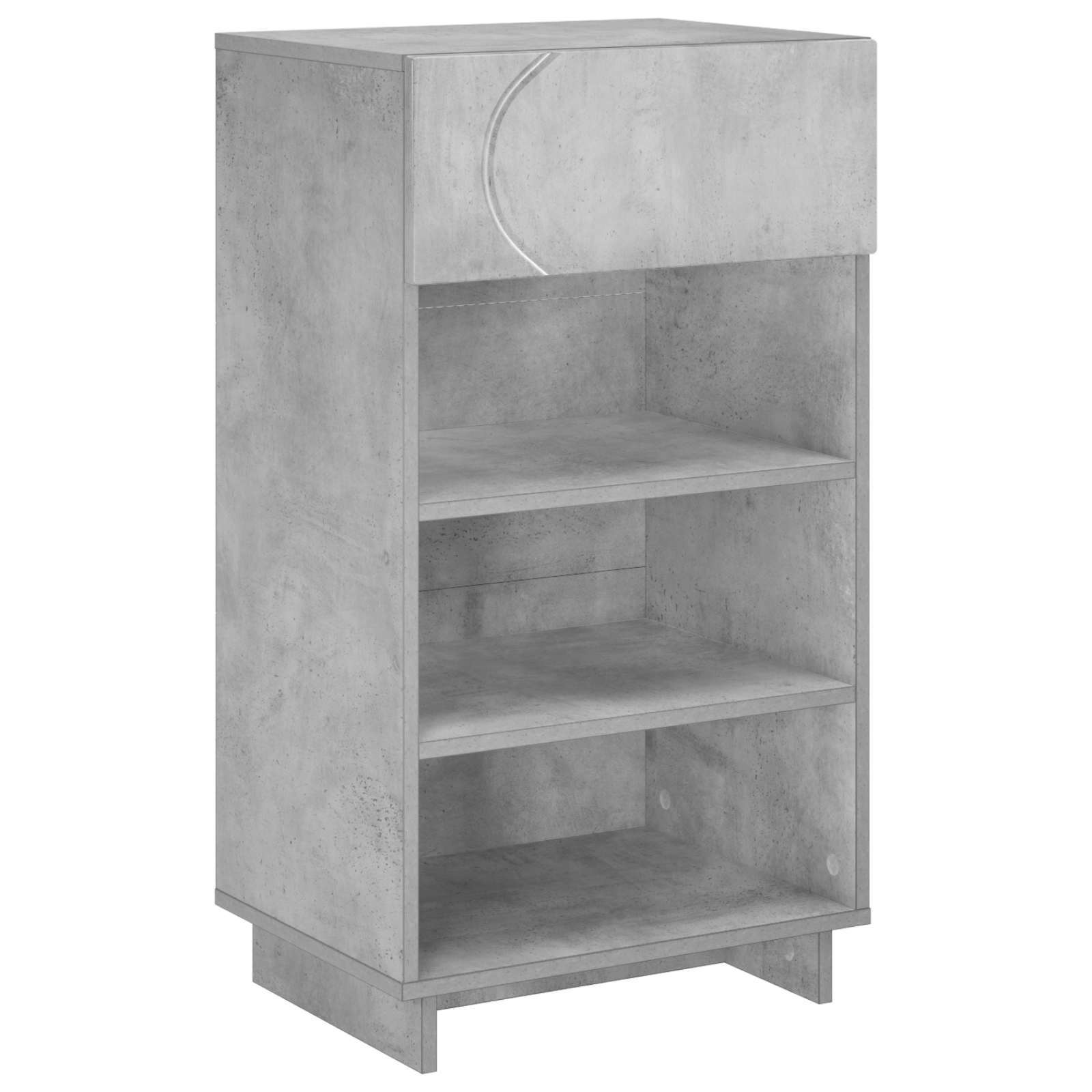 Batu skrynia 48 x 38 x 87,5 cm Apdirbta mediena Betono pilka