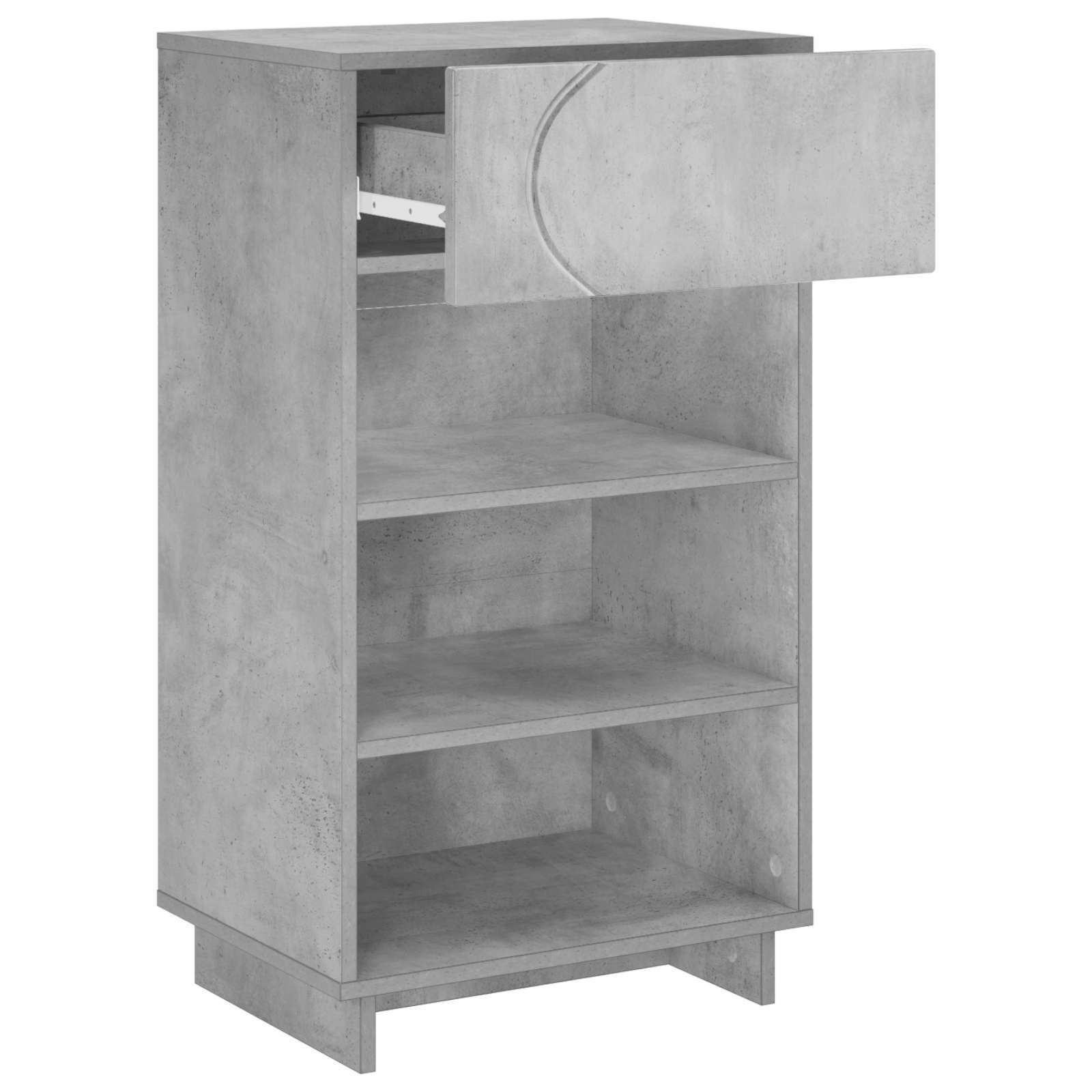 Batu skrynia 48 x 38 x 87,5 cm Apdirbta mediena Betono pilka