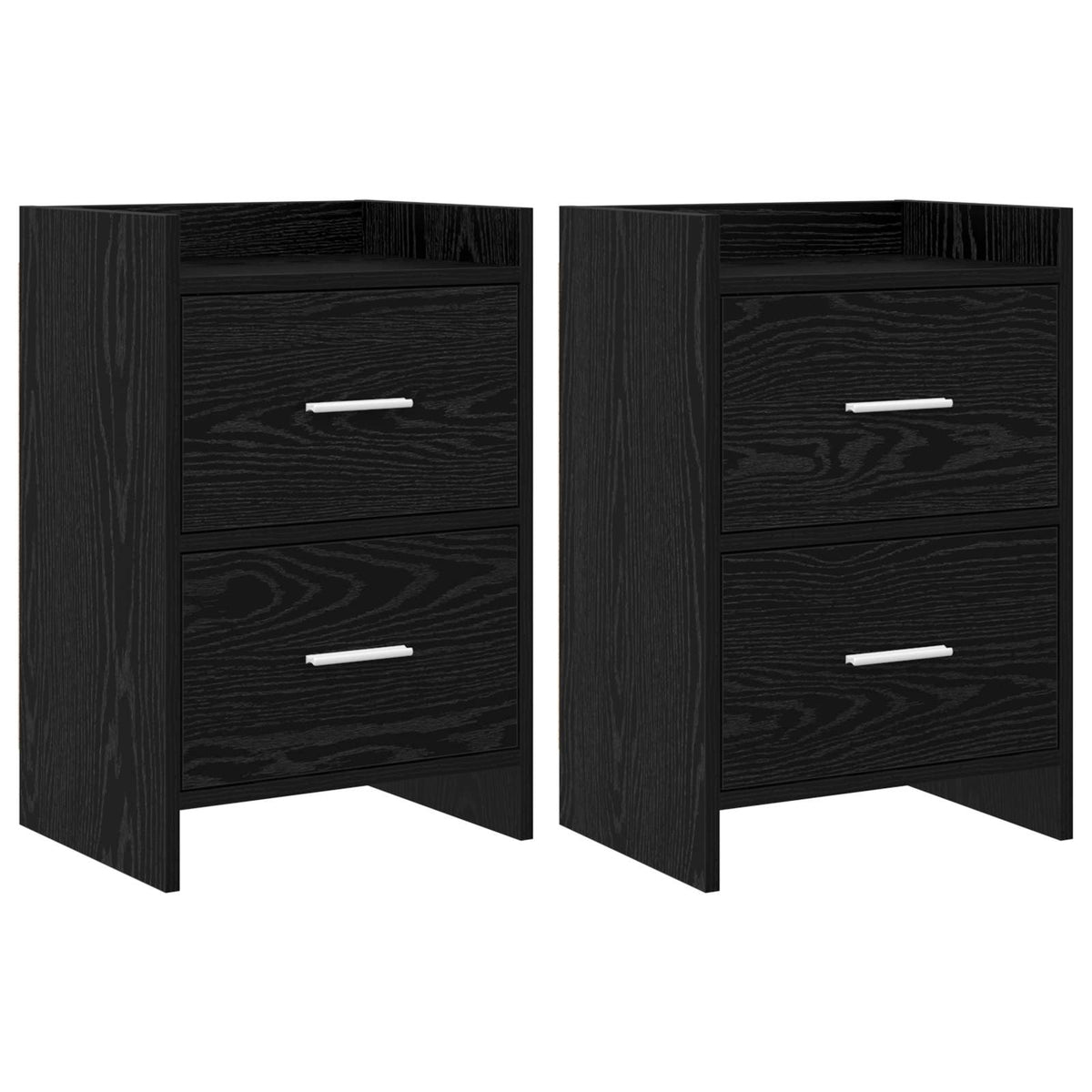Naktiniai staliukai 2 pcs Juodojo ąžuolo 40 x 30 x 60 cm